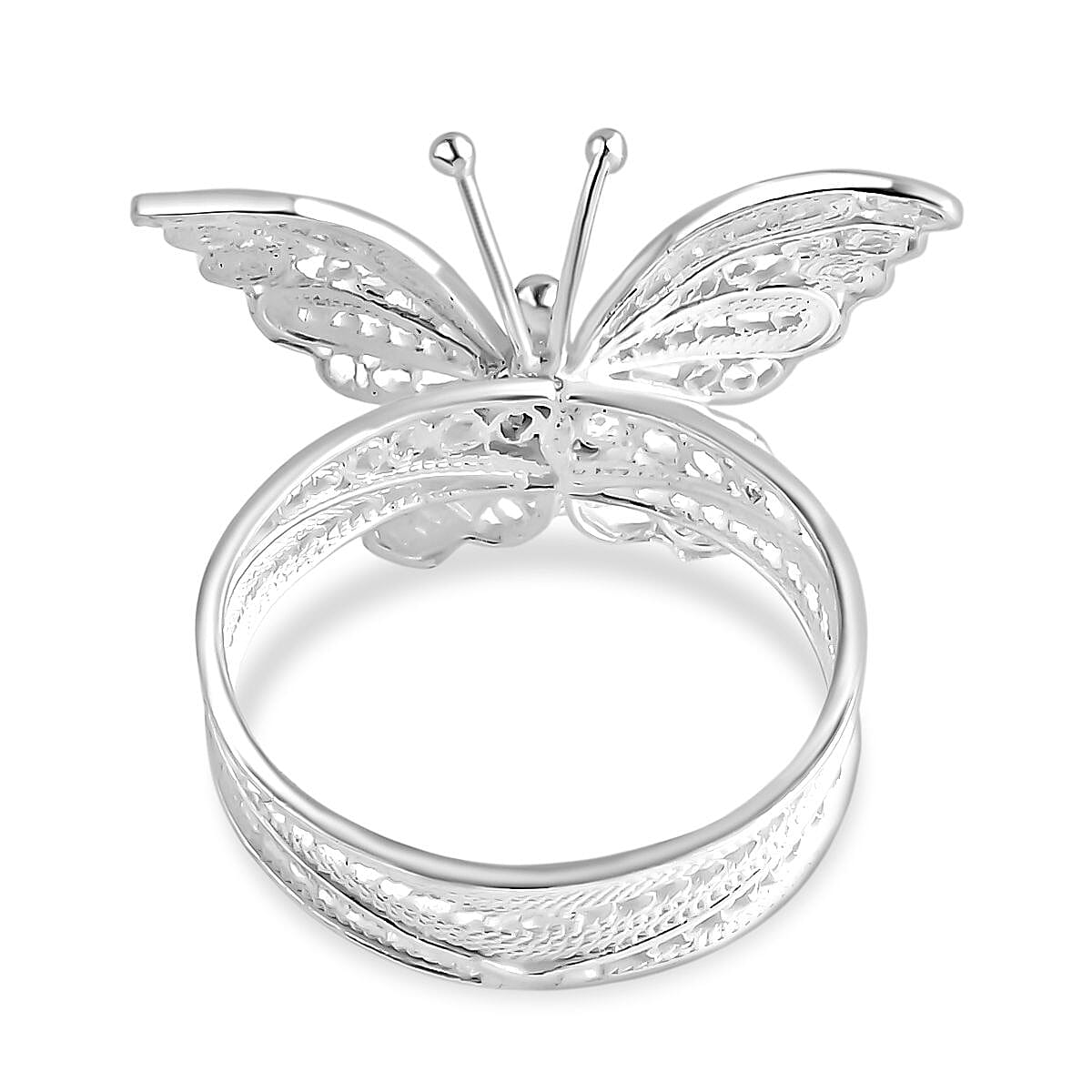 Bali Legacy Sterling Silver Butterfly Ring 8234774 4