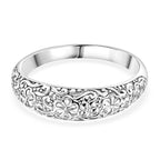 Royal Bali Collection - Sterling Silver Floral Band Ring
