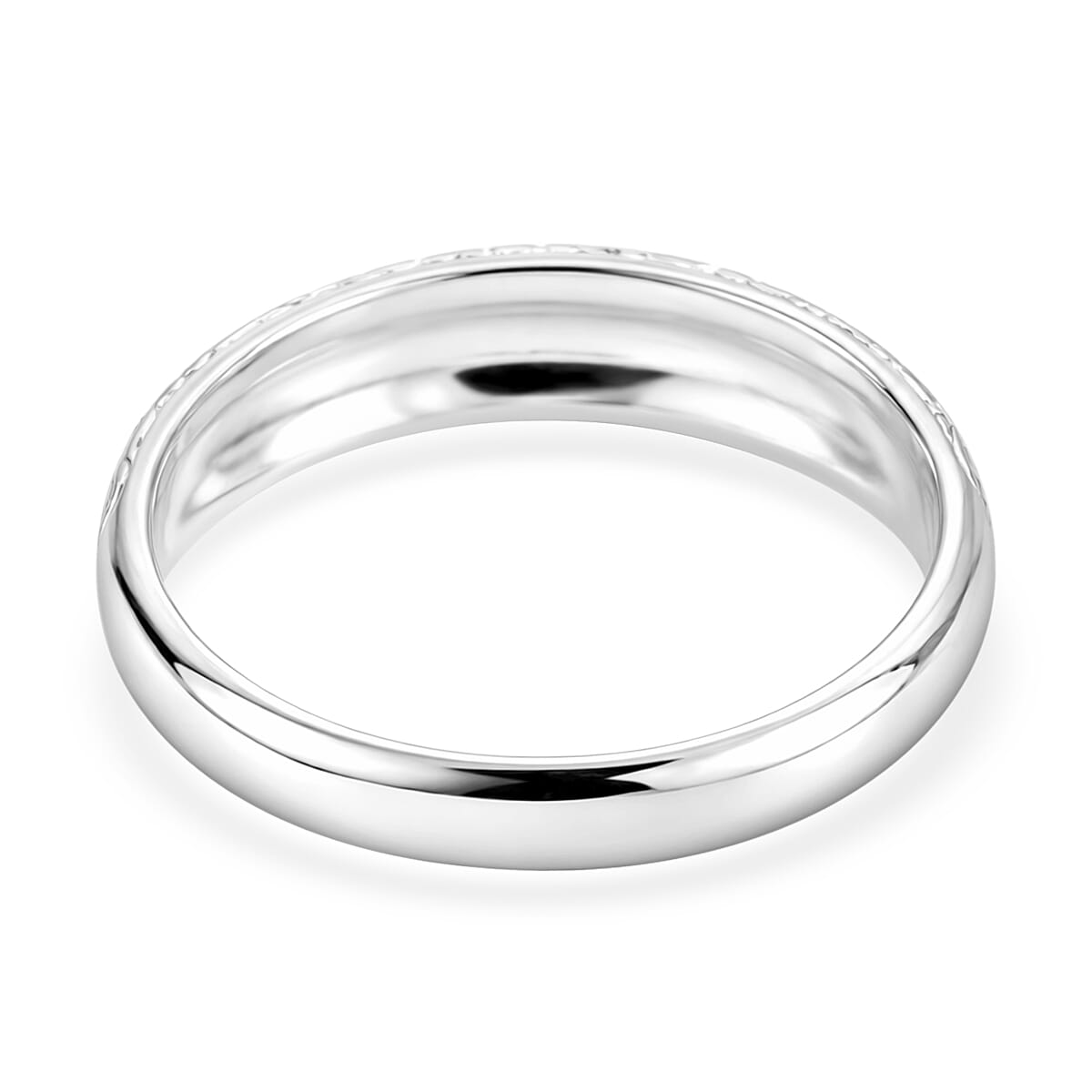 Floral Engraved Band Ring in Sterling Silver 8514137 5