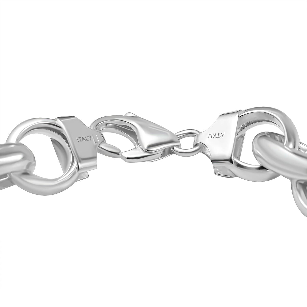 La Bella Italian Made Sterling Silver Belcher Bracelet (Size 7.5) with Lobster Clasp, Silver Wt. 26.80 Gms. 7648717 3