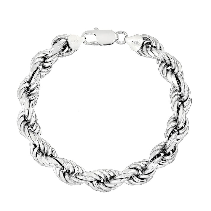 Sterling Silver 8.9MM Rope Bracelet  with Lobster Clasp 7.5 Inch 8320958 1
