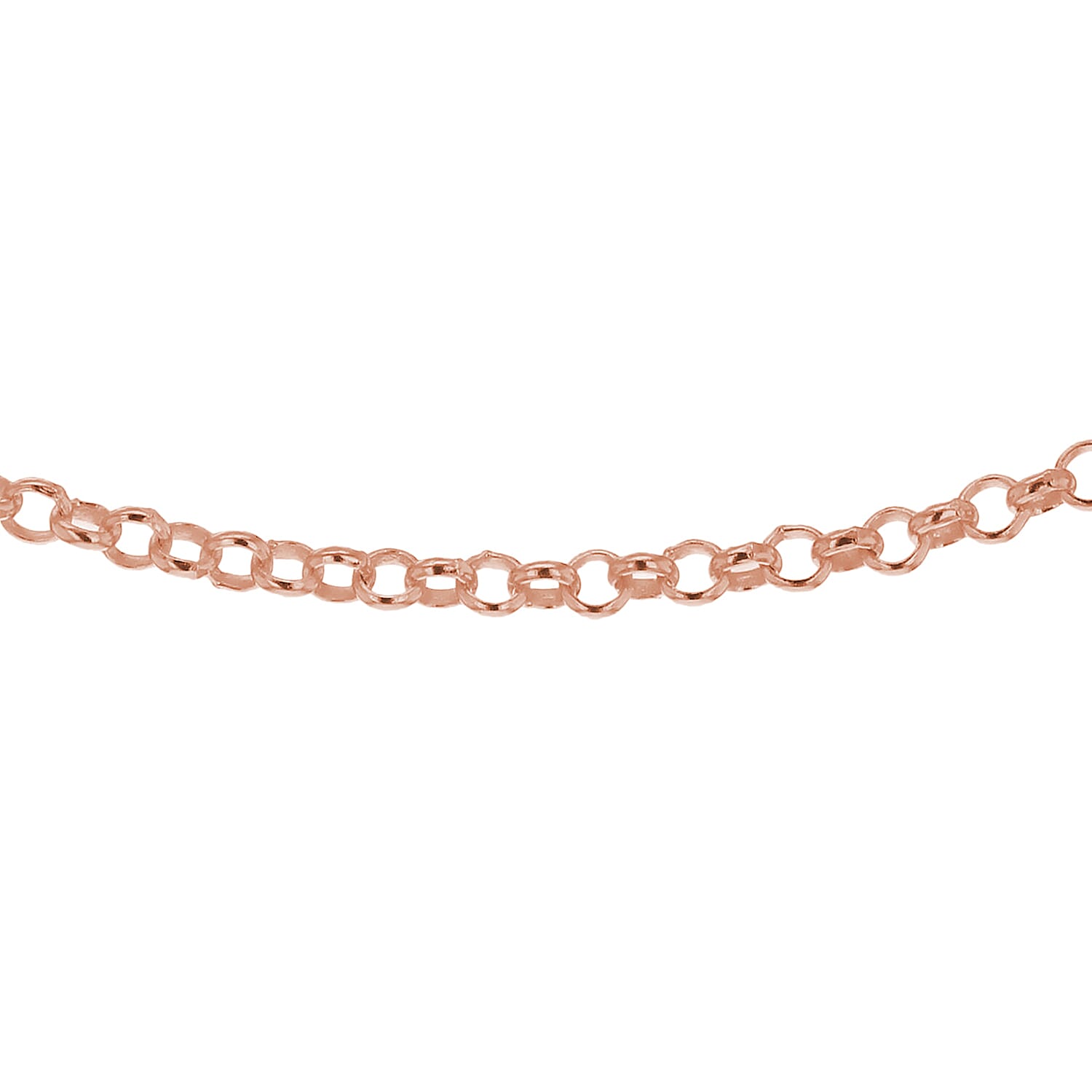 Sterling Silver Rose Gold Plated 1.7mm Belcher Chain 28 Inch 7611212 6