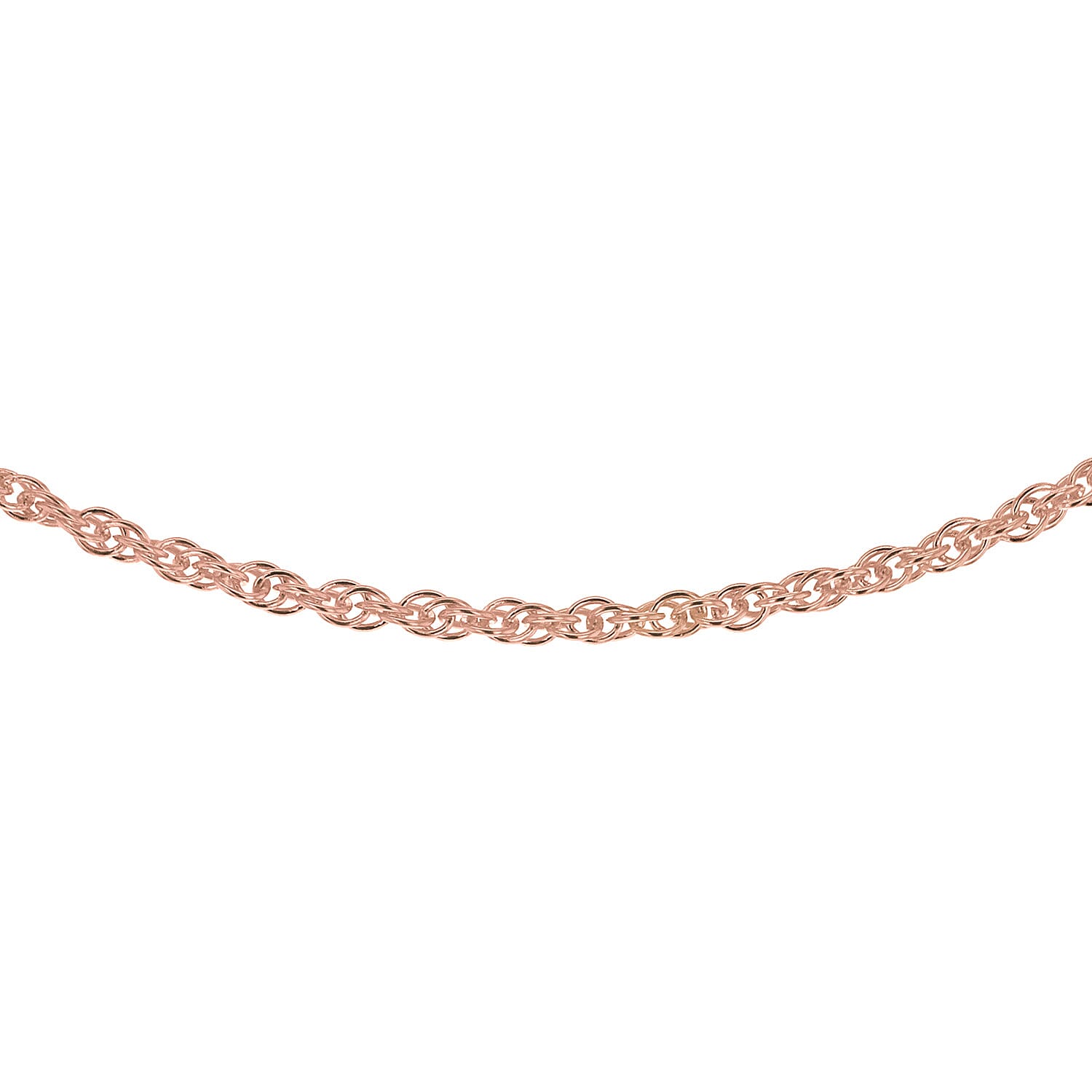 Sterling Silver Rose Gold Plated 1.8mm Prince of Wales Chain 18 Inch 7620344 6