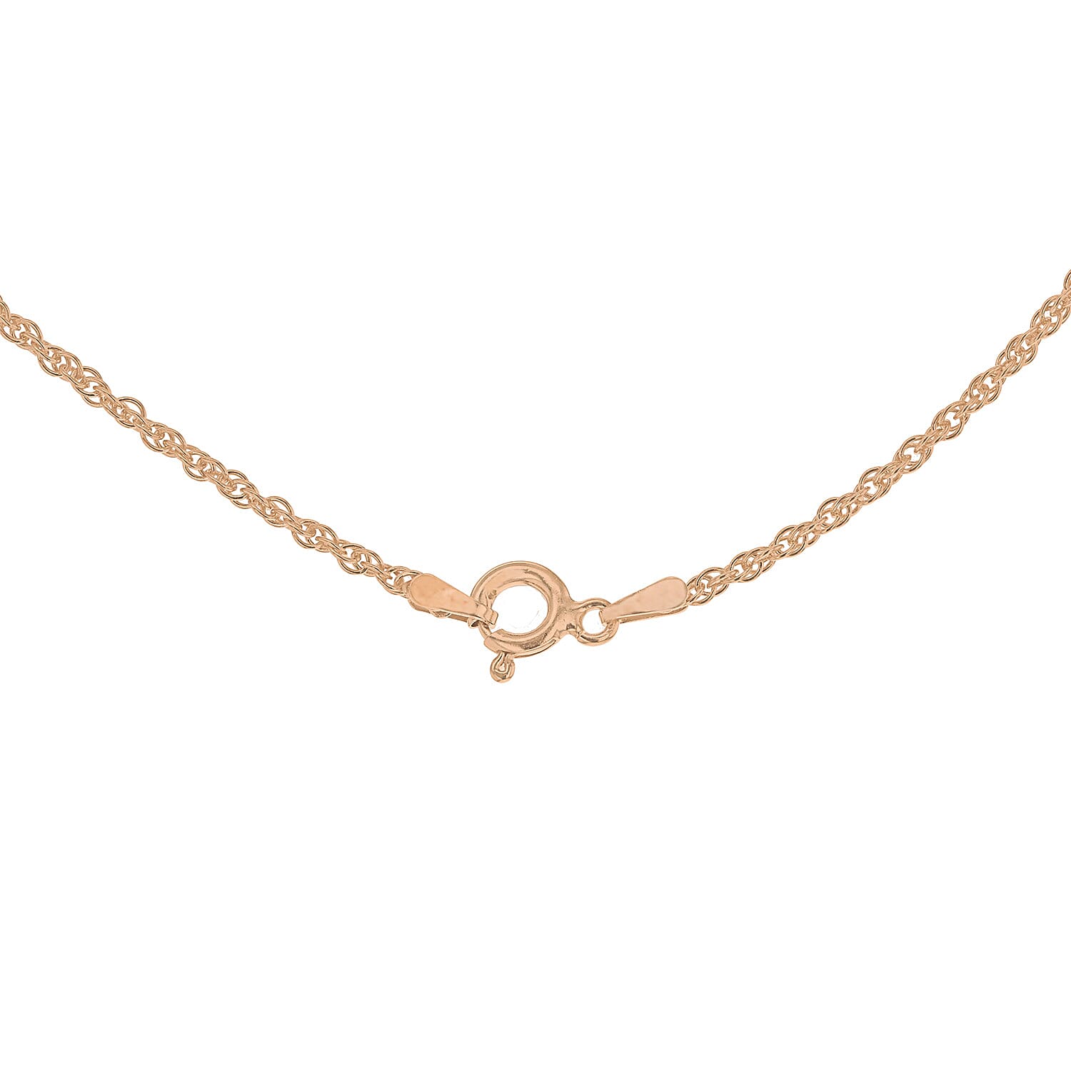 Sterling Silver Rose Gold Plated 1.8mm Prince of Wales Chain 18 Inch 7620344 7