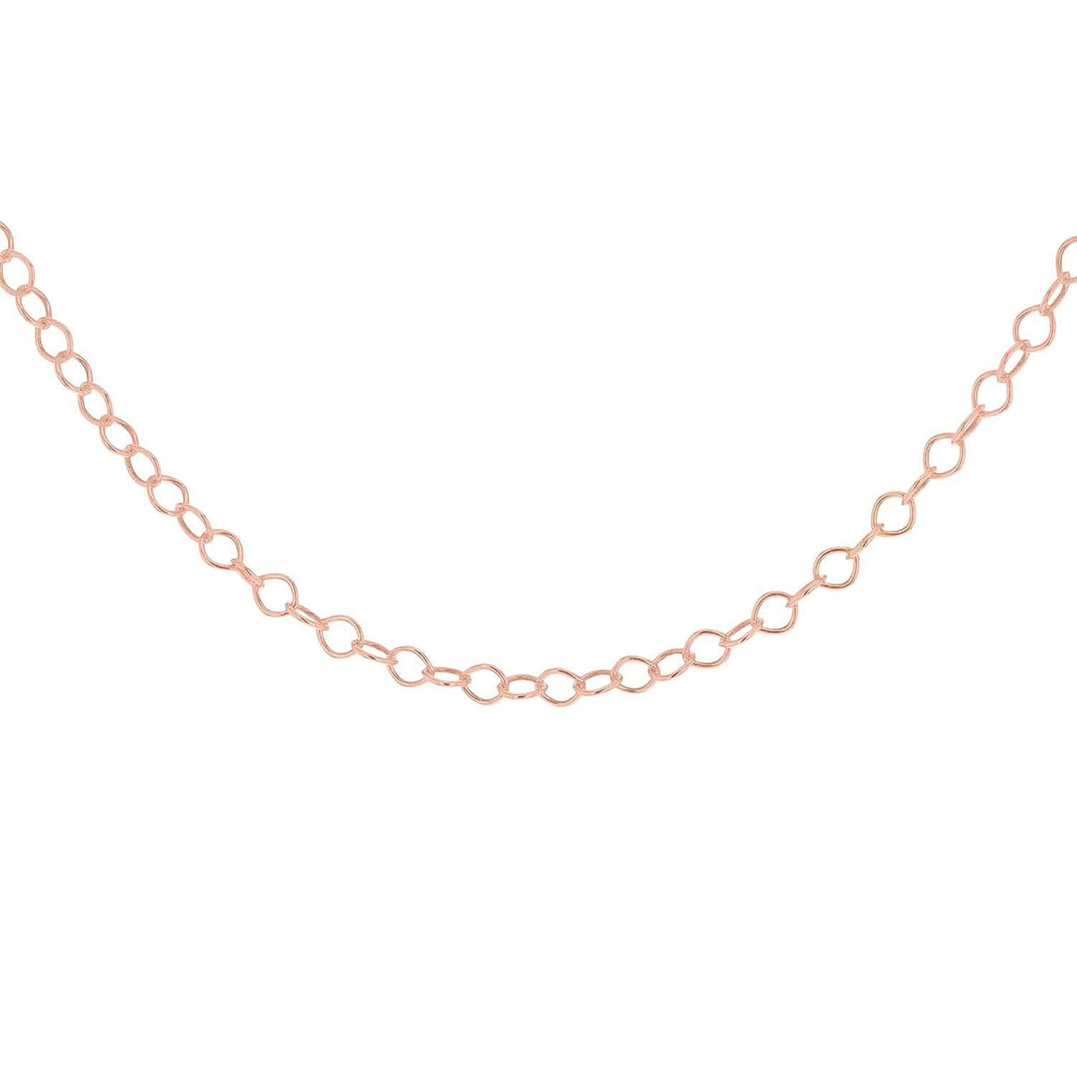 Sterling Silver Rose Gold Plated 30 Belcher Chain 18 Inch 7611544 3