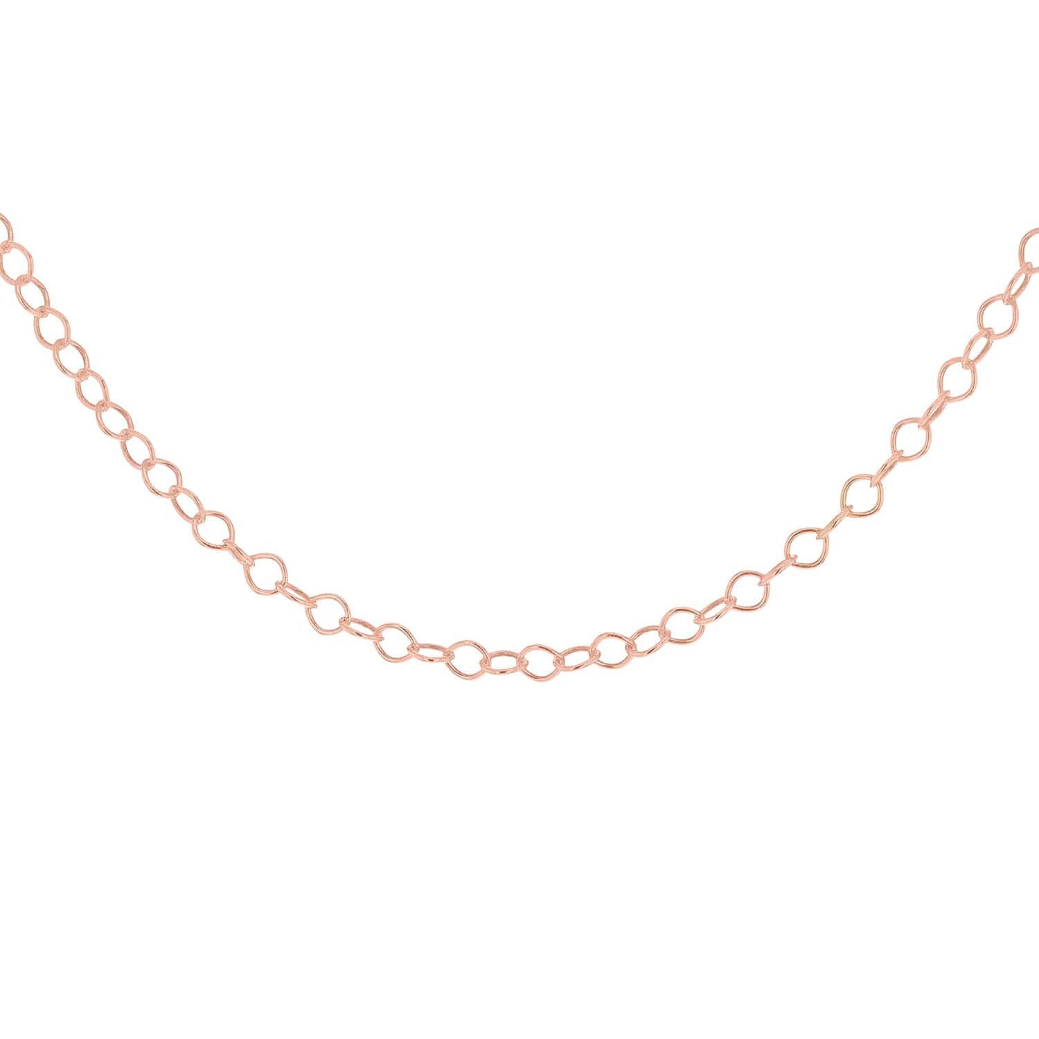 Sterling Silver Rose Gold Plated 30 Belcher Chain 18 Inch 7611544 3