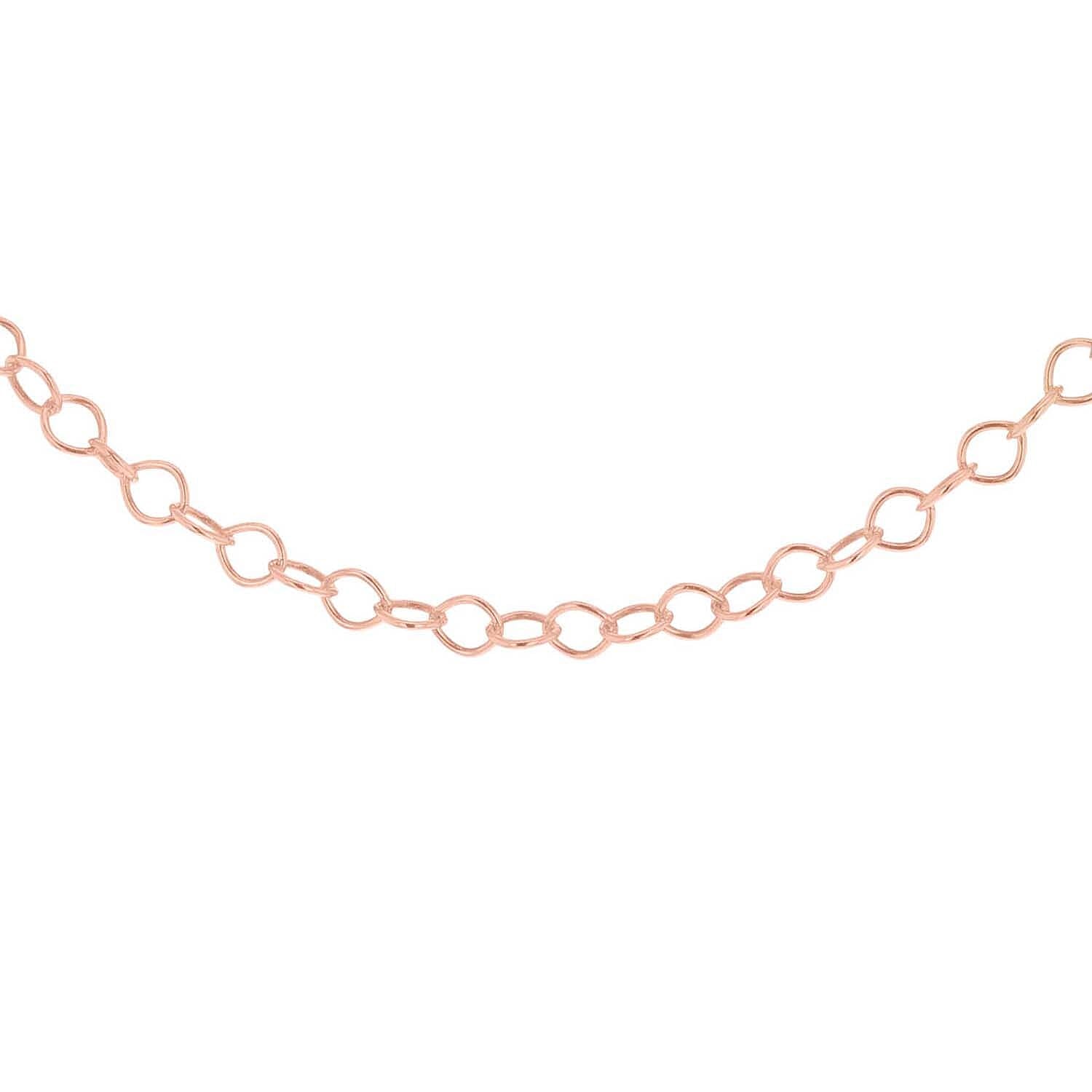 Sterling Silver Rose Gold Plated 30 Belcher Chain 18 Inch 7611544 6