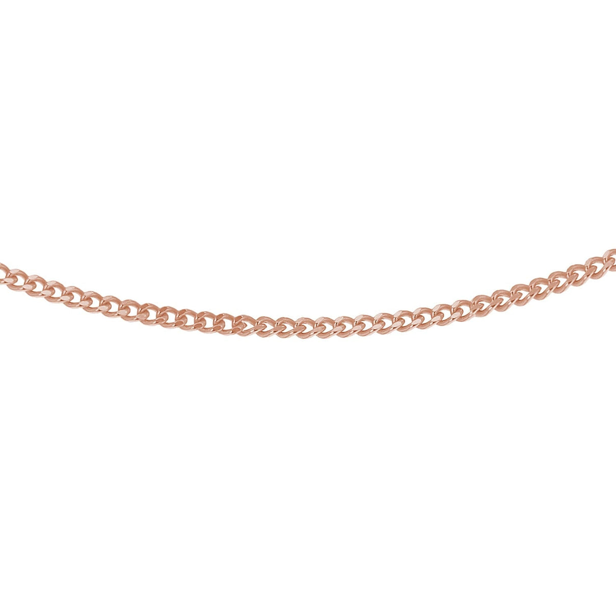Sterling Silver Rose Gold Plated Adjustable Heart Slider 35 PG Curb Chain 18 Inch 7620557 5