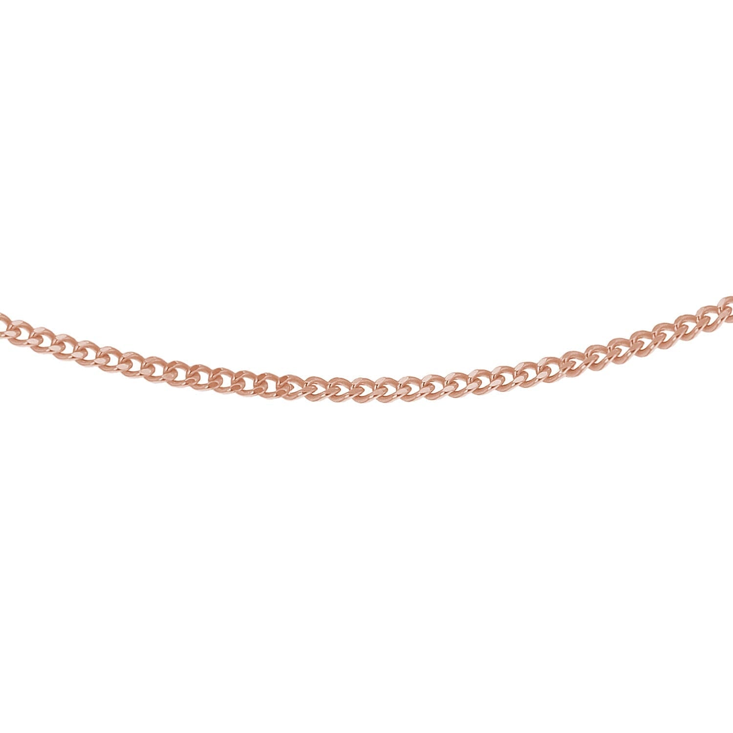 Sterling Silver Rose Gold Plated Adjustable Heart Slider 35 PG Curb Chain 18 Inch 7620557 5