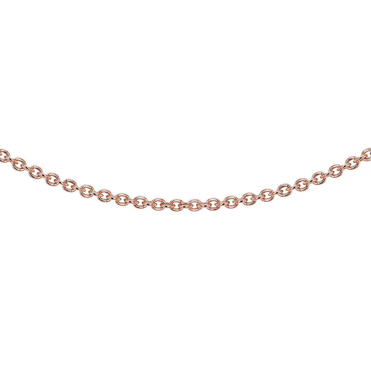 Sterling Silver Rose Gold Plated Belcher Chain 16 Inch 7611701 5
