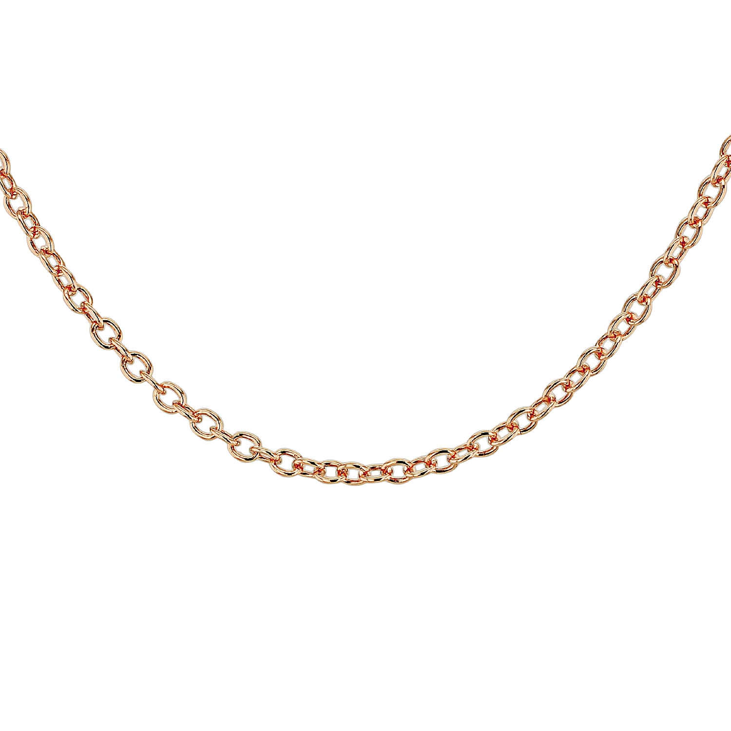 Sterling Silver Rose Gold Plated Belcher Chain 16 Inch 7617523 6