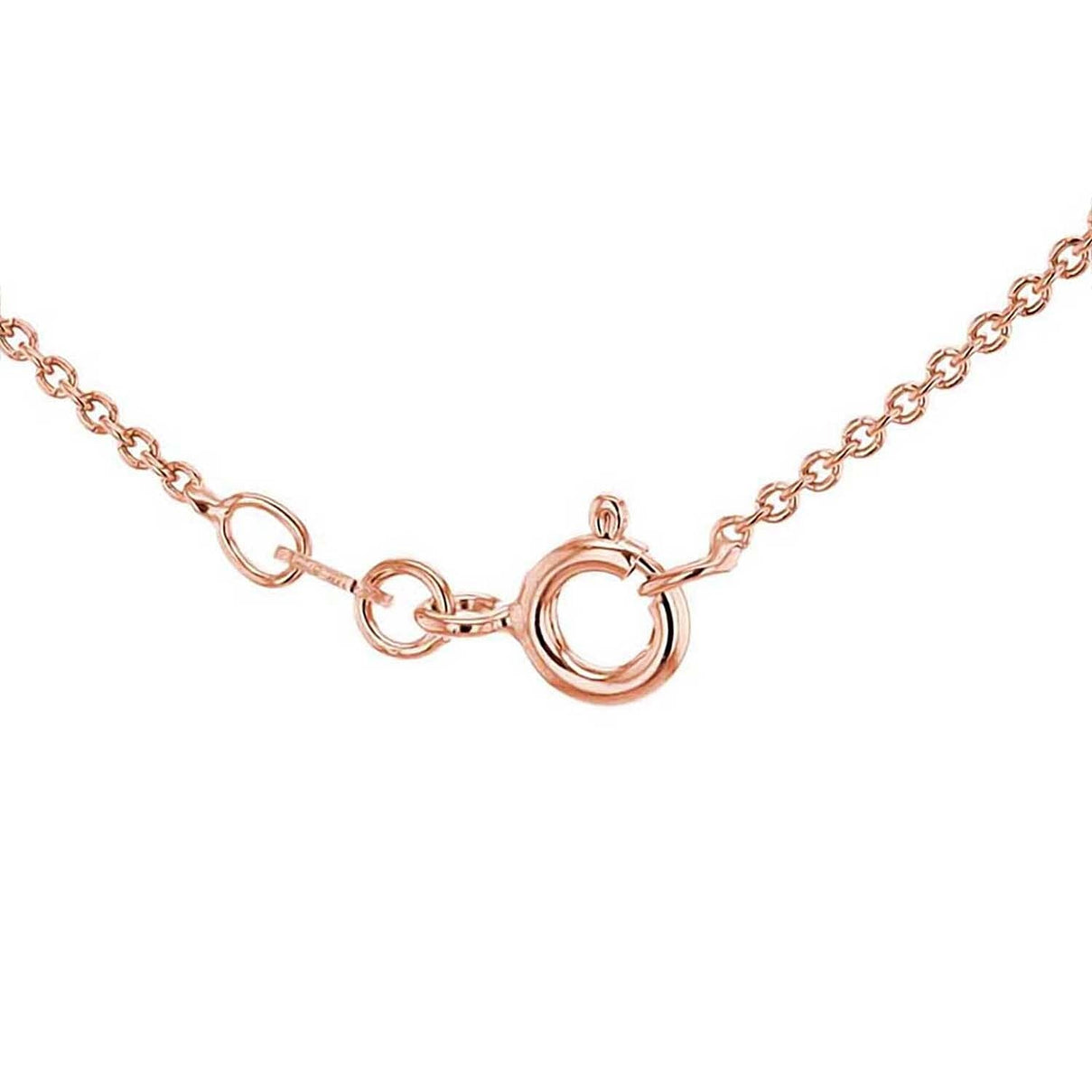 Sterling Silver Rose Gold Plated Belcher Chain 18 Inch 7616087 7
