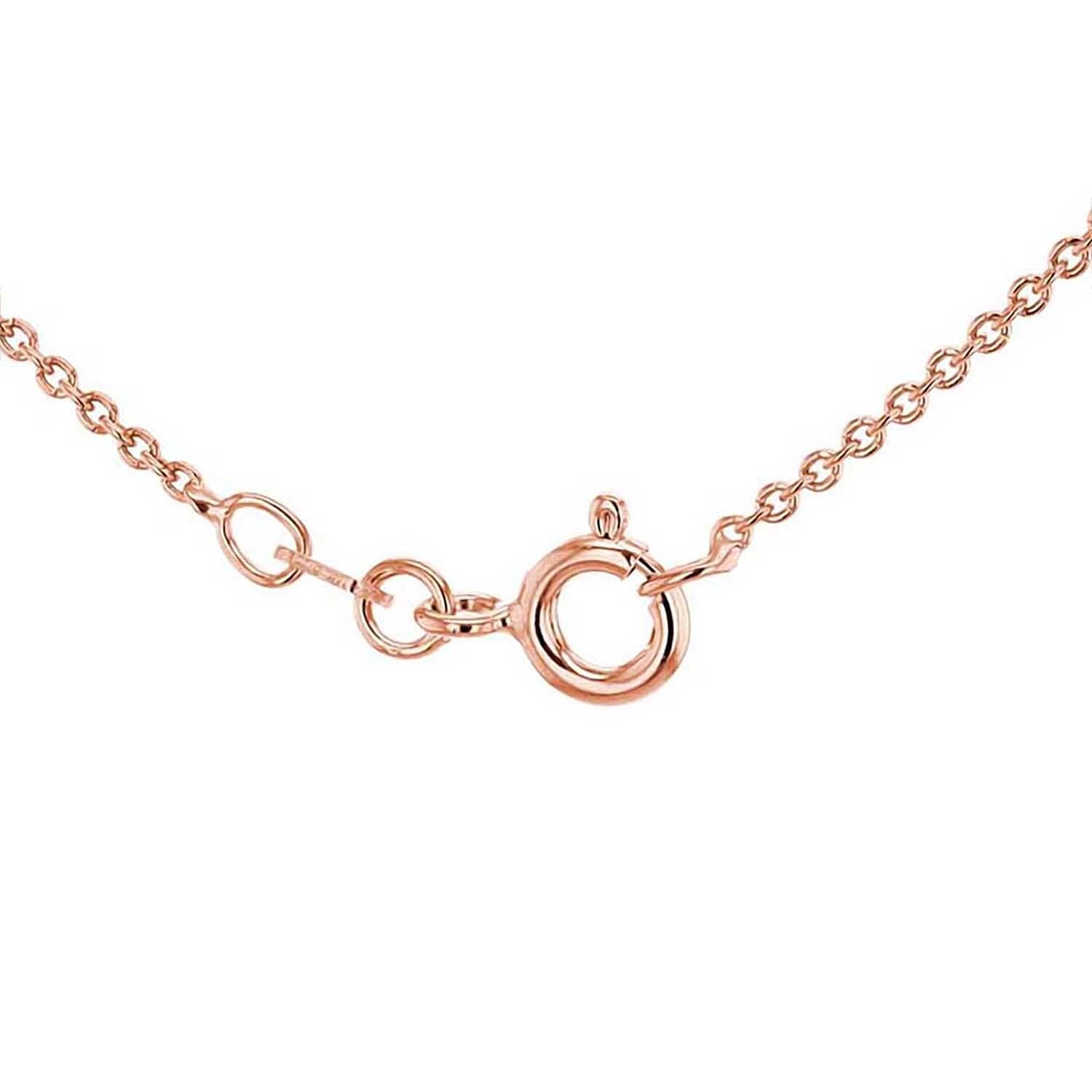 Sterling Silver Rose Gold Plated Belcher Chain 30 Inch 7616088 7