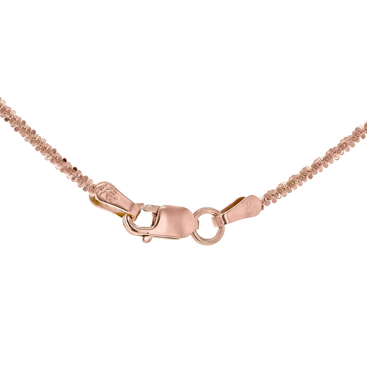 Sterling Silver Rose Gold Plated Tocalle Chain 20 Inch 7620546 7