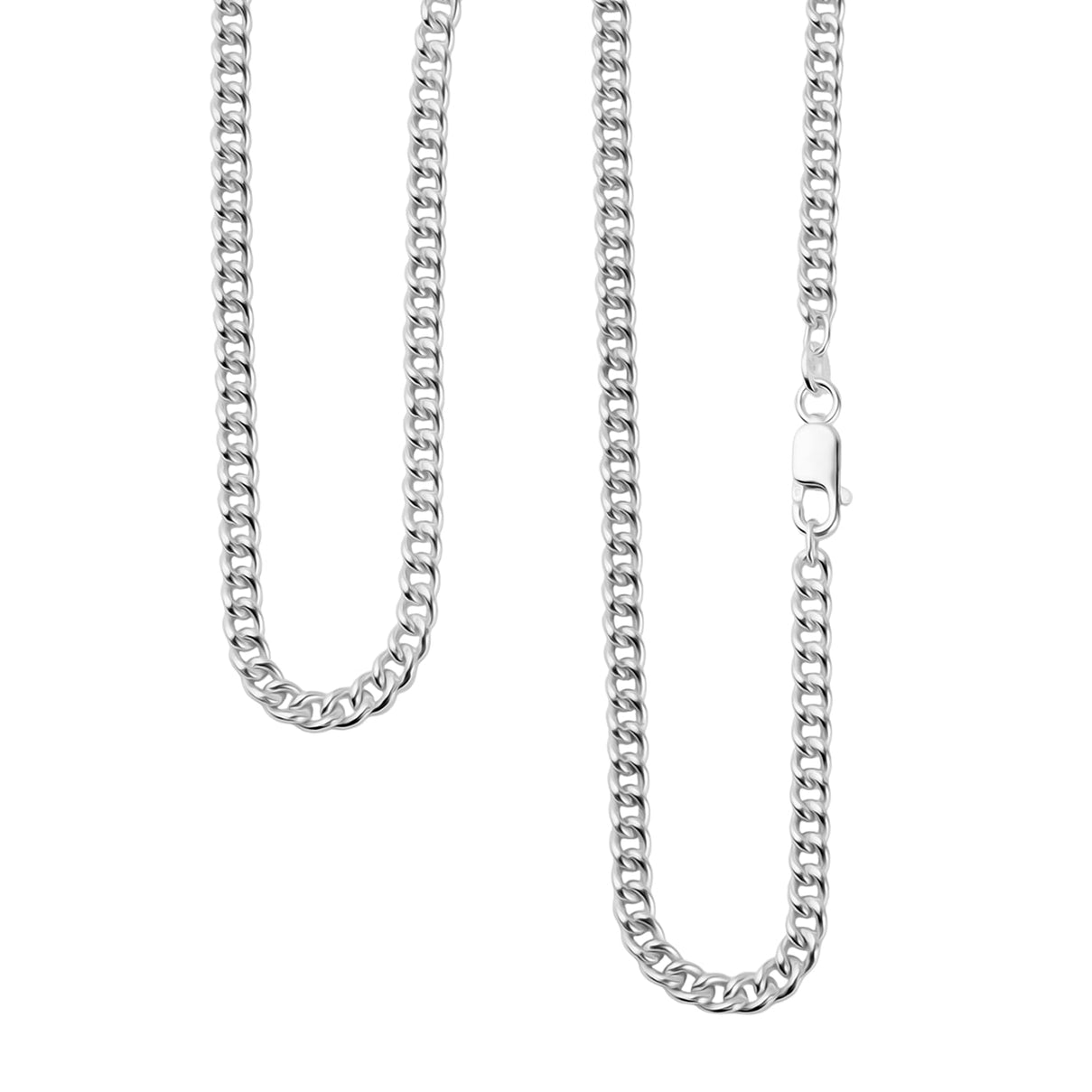 Sterling Silver Round Curb Chain 24 Inch 7315187 3