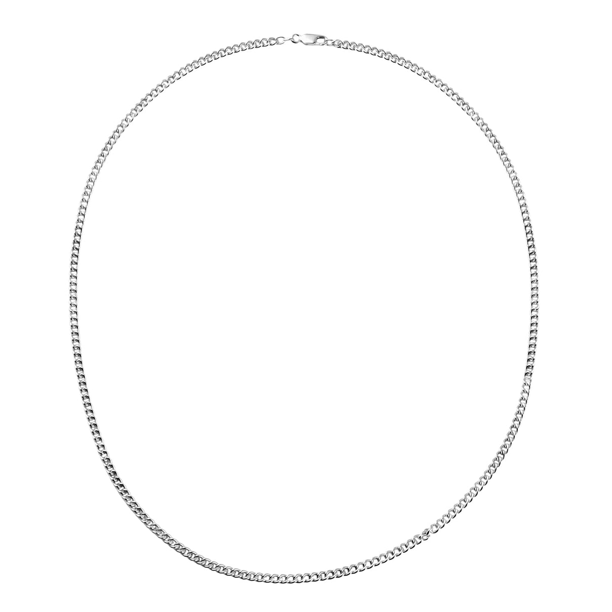 Sterling Silver Round Curb Chain 24 Inch 7315187 5