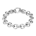 Vicenza Luxury Edition - Sterling Silver Round Link Belcher Bracelet (Size - 8), Silver Wt. 27.00 Gms