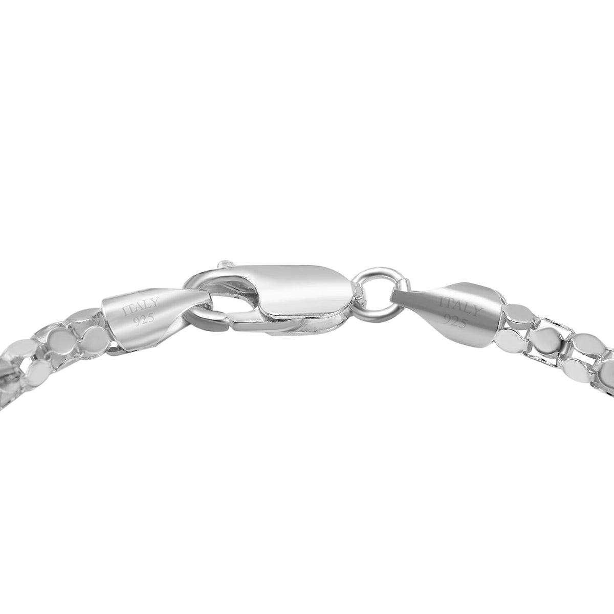Sterling Silver Round Mirror Bracelet (Size - 7.5) 7720944 3