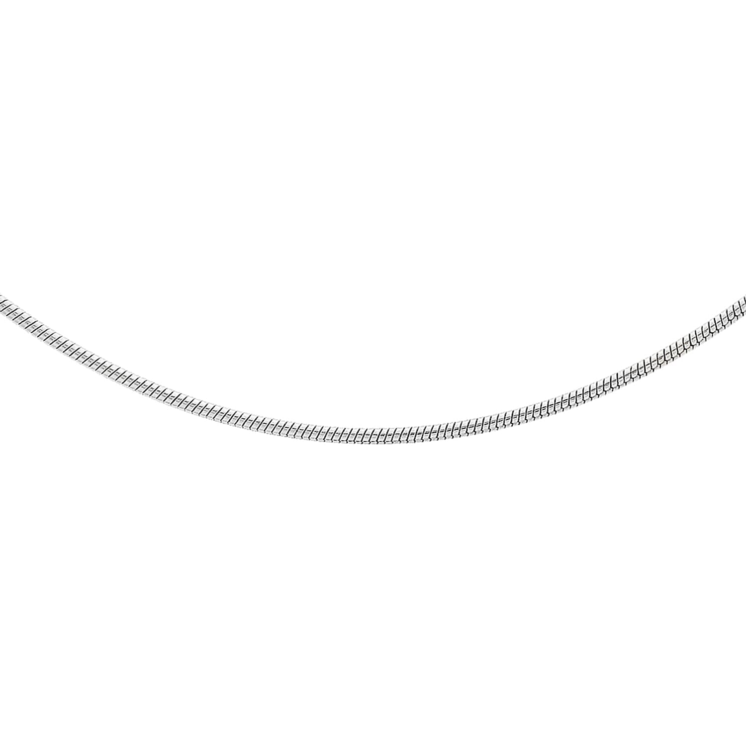 Sterling Silver Round Snake Chain 18 Inch 7618385 4