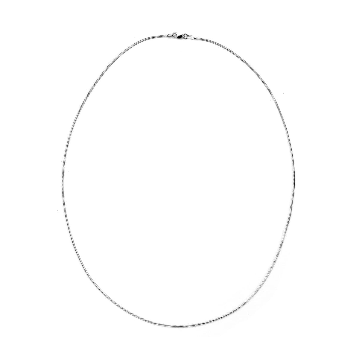 Sterling Silver Round Snake Chain (Size 24), Silver wt 8.60 Gms 3593426 0