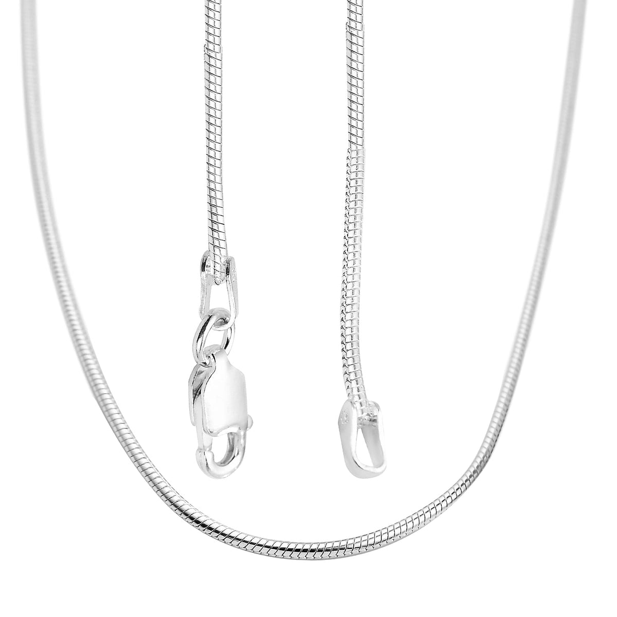 Sterling Silver Round Snake Chain (Size 24), Silver wt 8.60 Gms 3593426 4