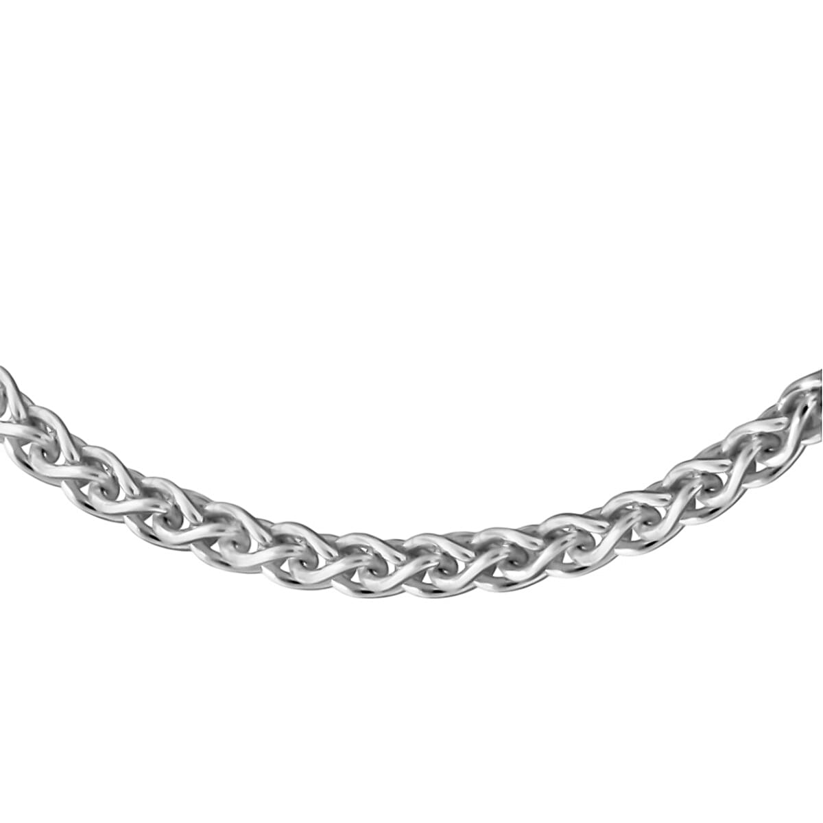 Vicenza Luxury Edition - Sterling Silver Spiga Necklace (Size - 18), Silver Wt. 15.50 Gms 7737902 0