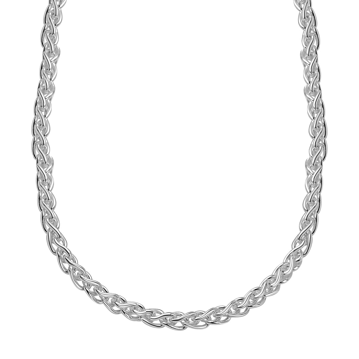 Sterling Silver Spiga Necklace (Size - 20), Silver Wt. 17.60 Gms 7721253 0
