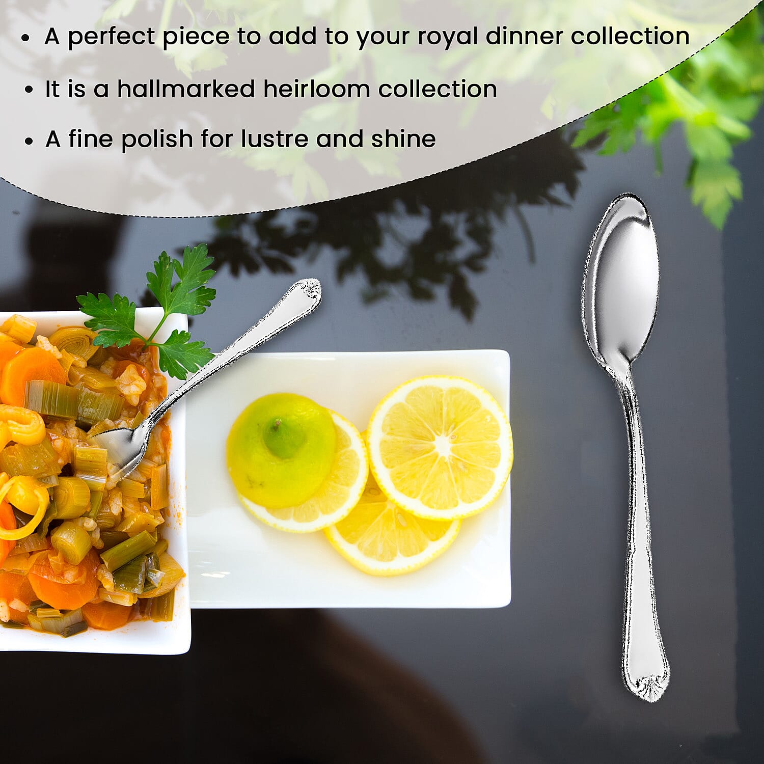 Five Star Close Out - Hallmarked 925 Sterling Silver Spoon (5 Inch), Silver Wt. 21.40  Gms 7599306 5