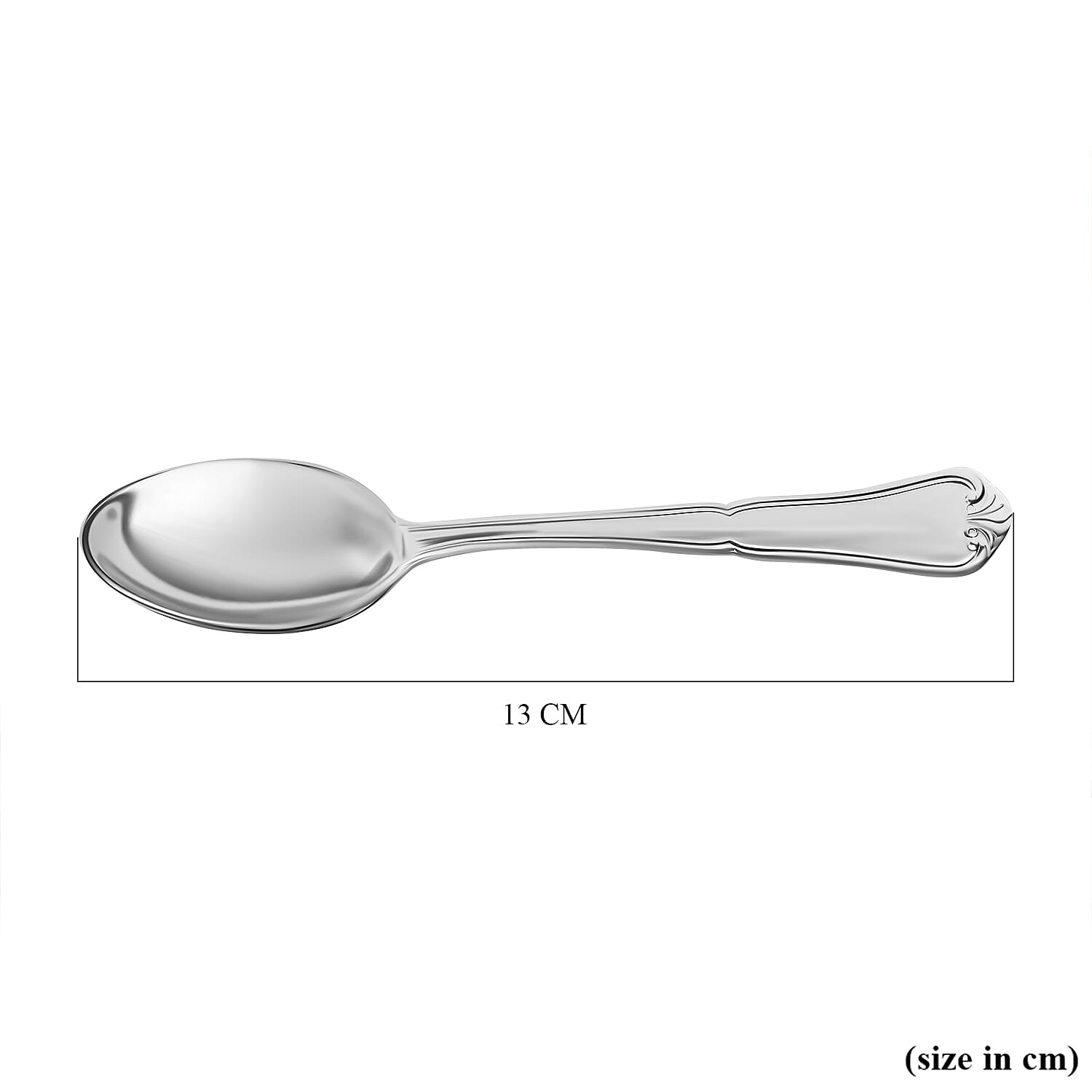 Five Star Close Out - Hallmarked 925 Sterling Silver Spoon (5 Inch), Silver Wt. 21.40  Gms 7599306 7