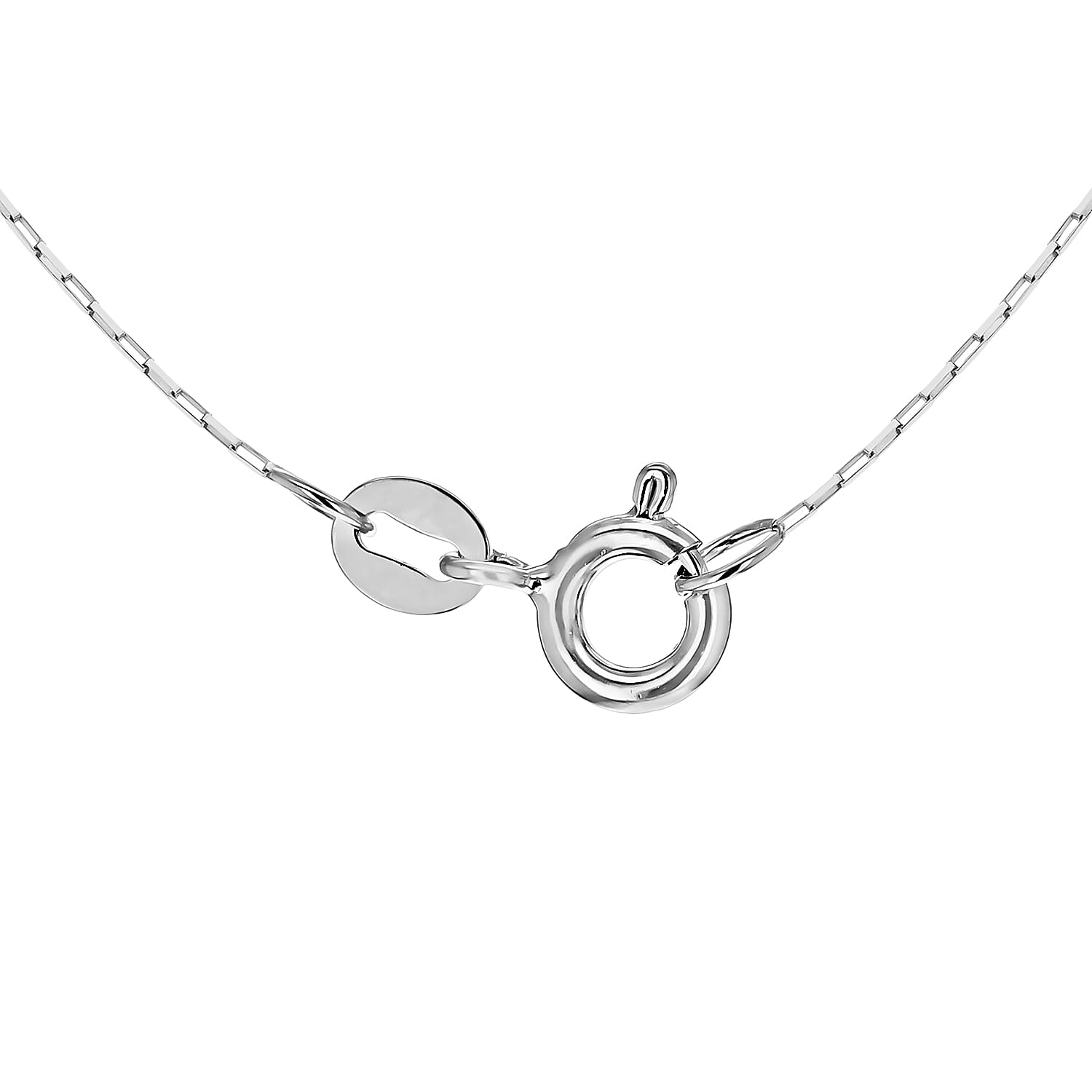Sterling Silver Square Paperclip Chain 20 Inch 7618287 7