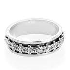 Sterling Silver Stackable Floral Ring