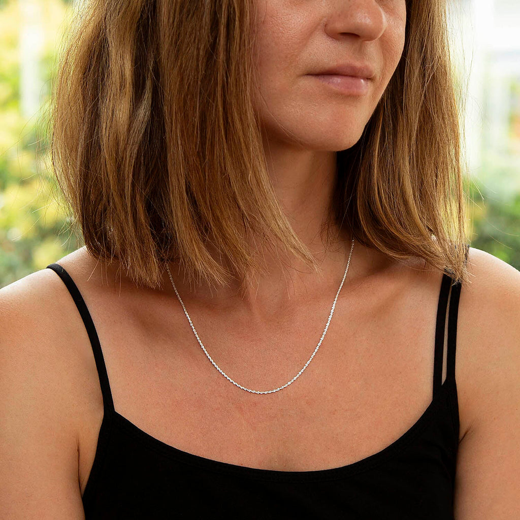 Sterling Silver Chain (Size - 20)