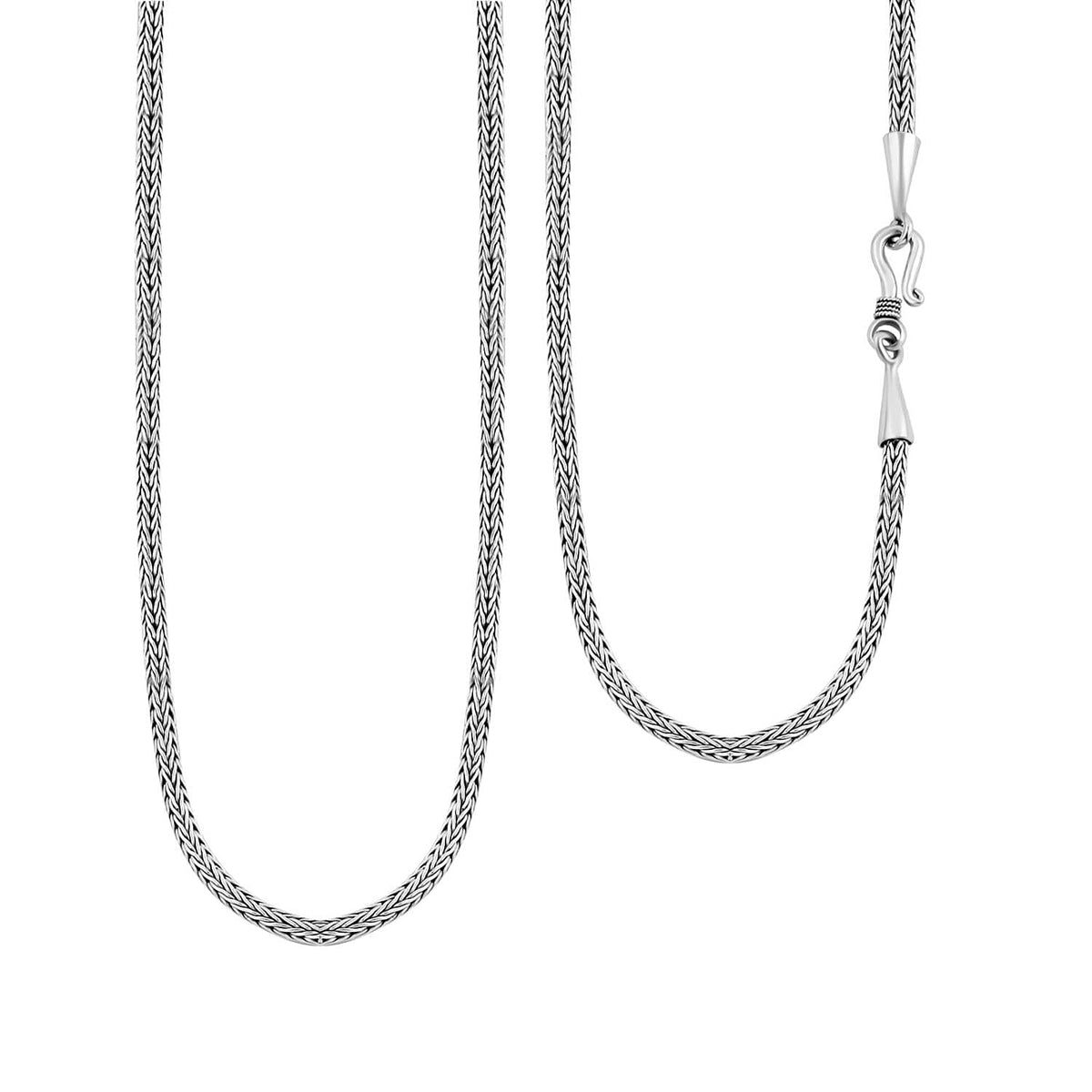 Sterling Silver Tulang Naga Necklace (Size - 30),  Silver Wt. 23.50 Gms 7620947 2