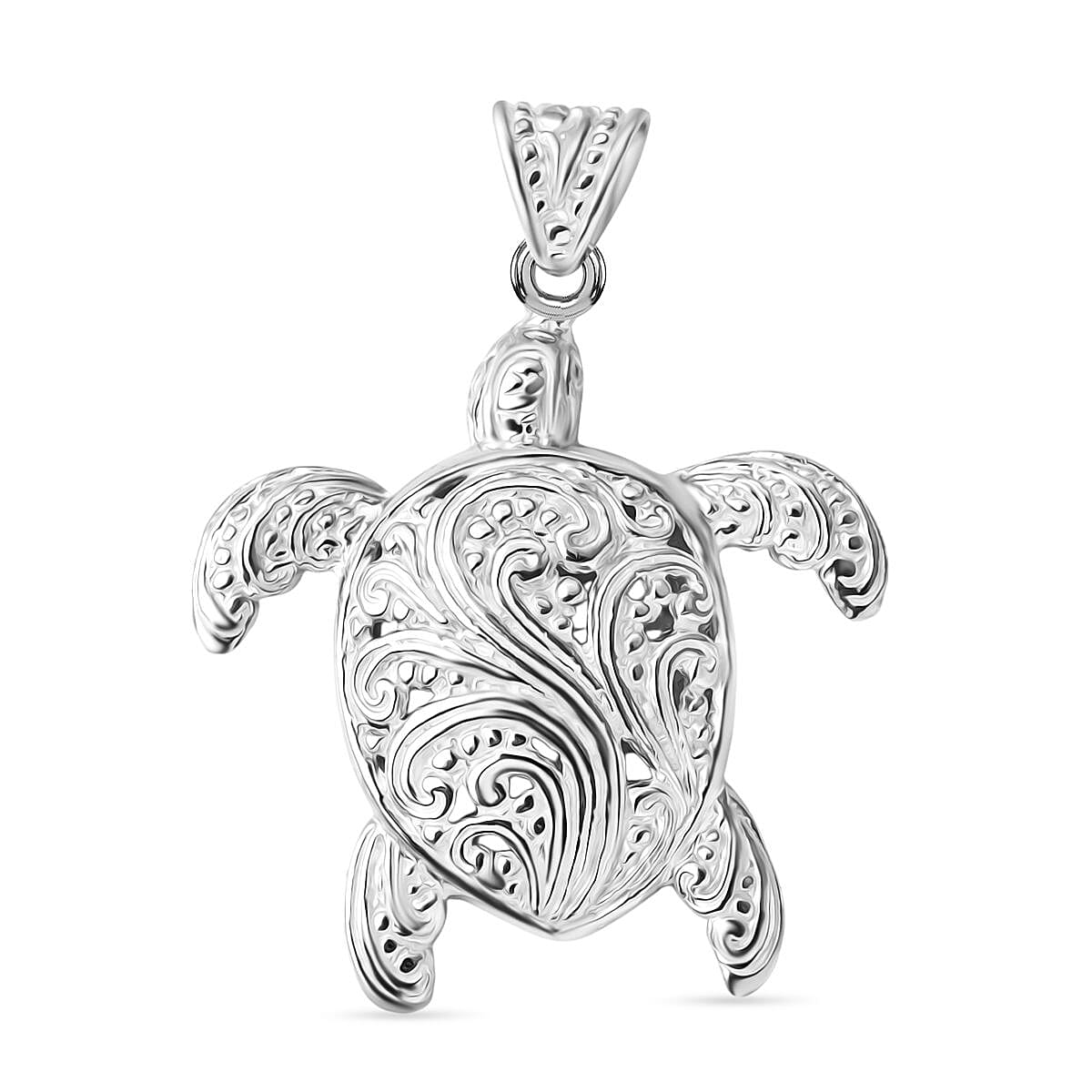 Royal Bali Collection Sterling Silver Turtle Pendant, Silver Wt. 7.90 Gms. 8216709 0