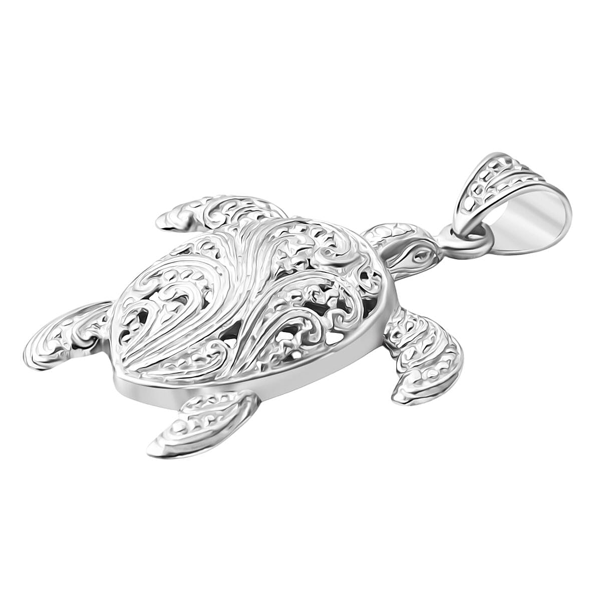 Royal Bali Collection Sterling Silver Turtle Pendant, Silver Wt. 7.90 Gms. 8216709 3