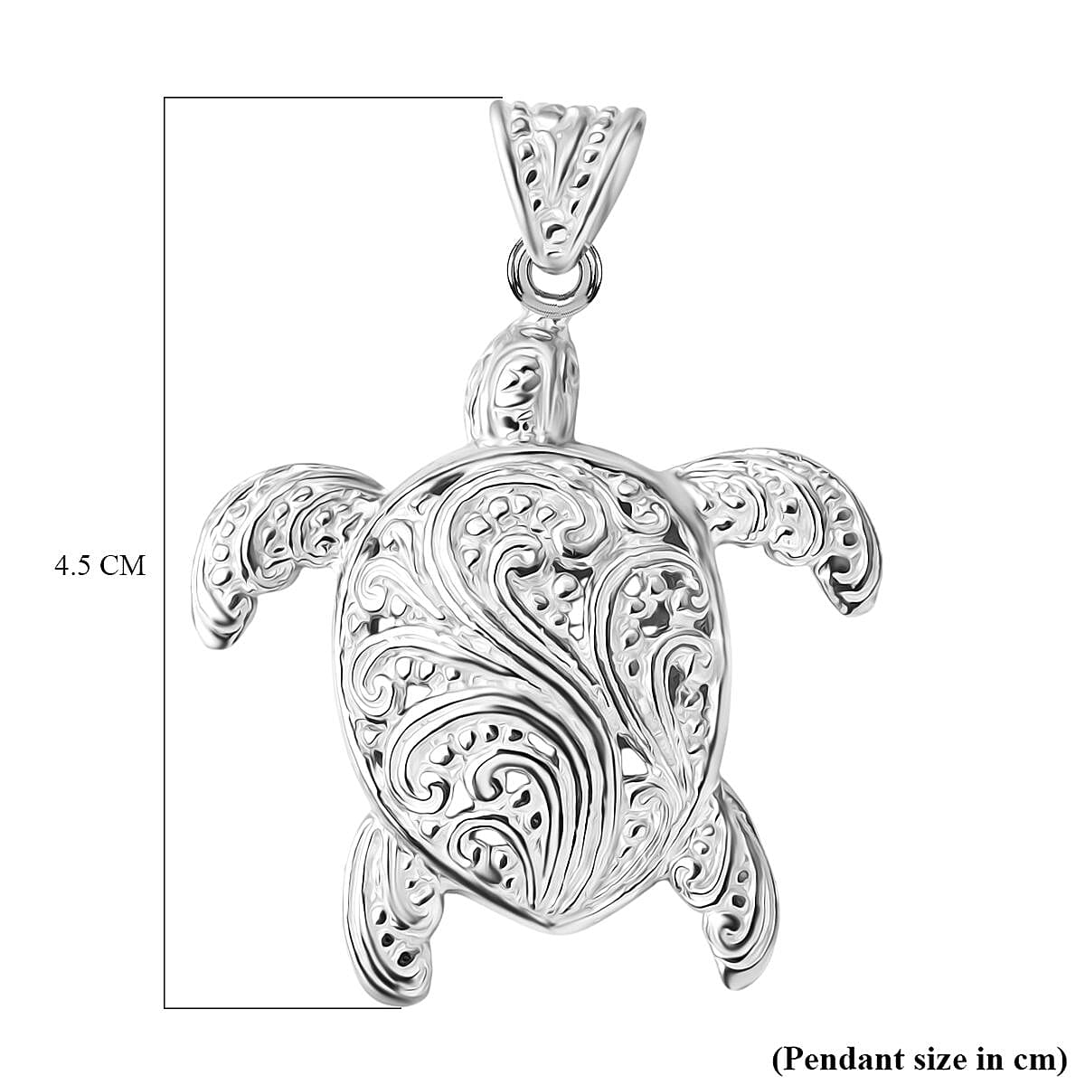 Royal Bali Collection Sterling Silver Turtle Pendant, Silver Wt. 7.90 Gms. 8216709 5