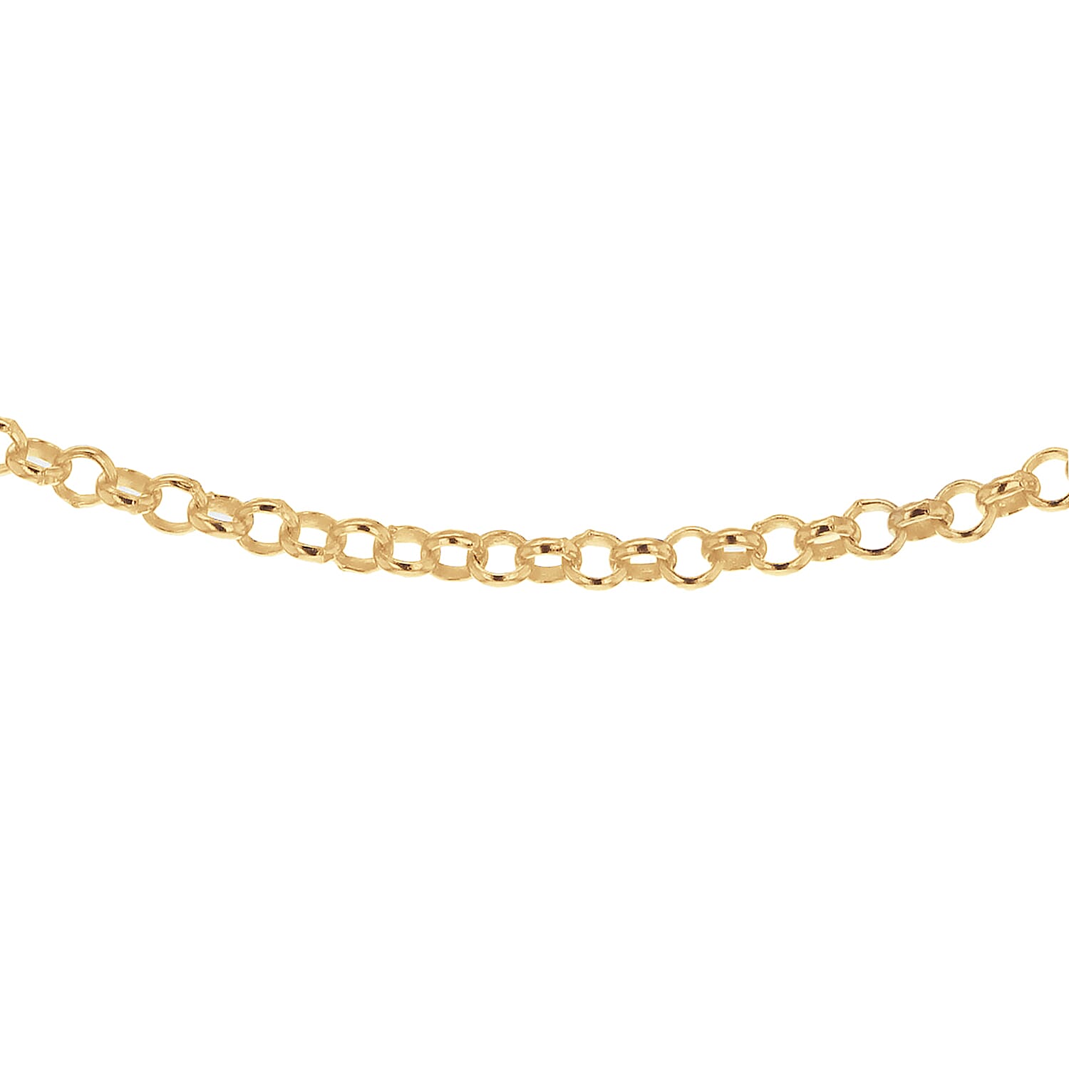 Sterling Silver Yellow Gold Plated 1.7mm Belcher Chain 18 Inch 7611430 6
