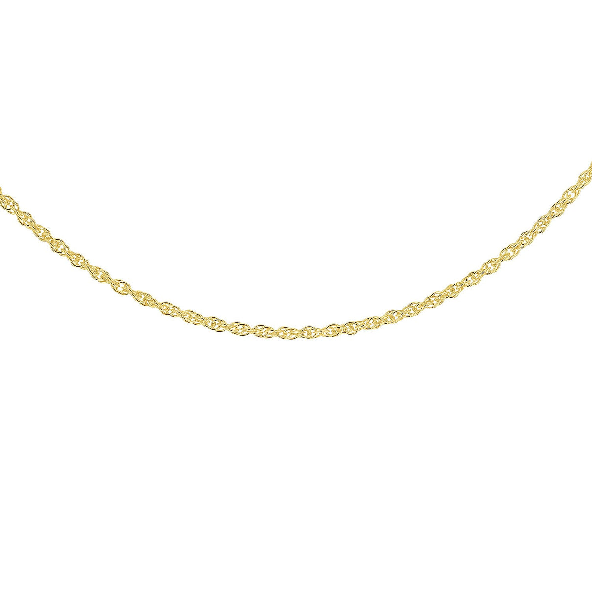 Sterling Silver Yellow Gold Plated 1.8mm 35 Prince of Wales Chain 20 Inch 7620542 1