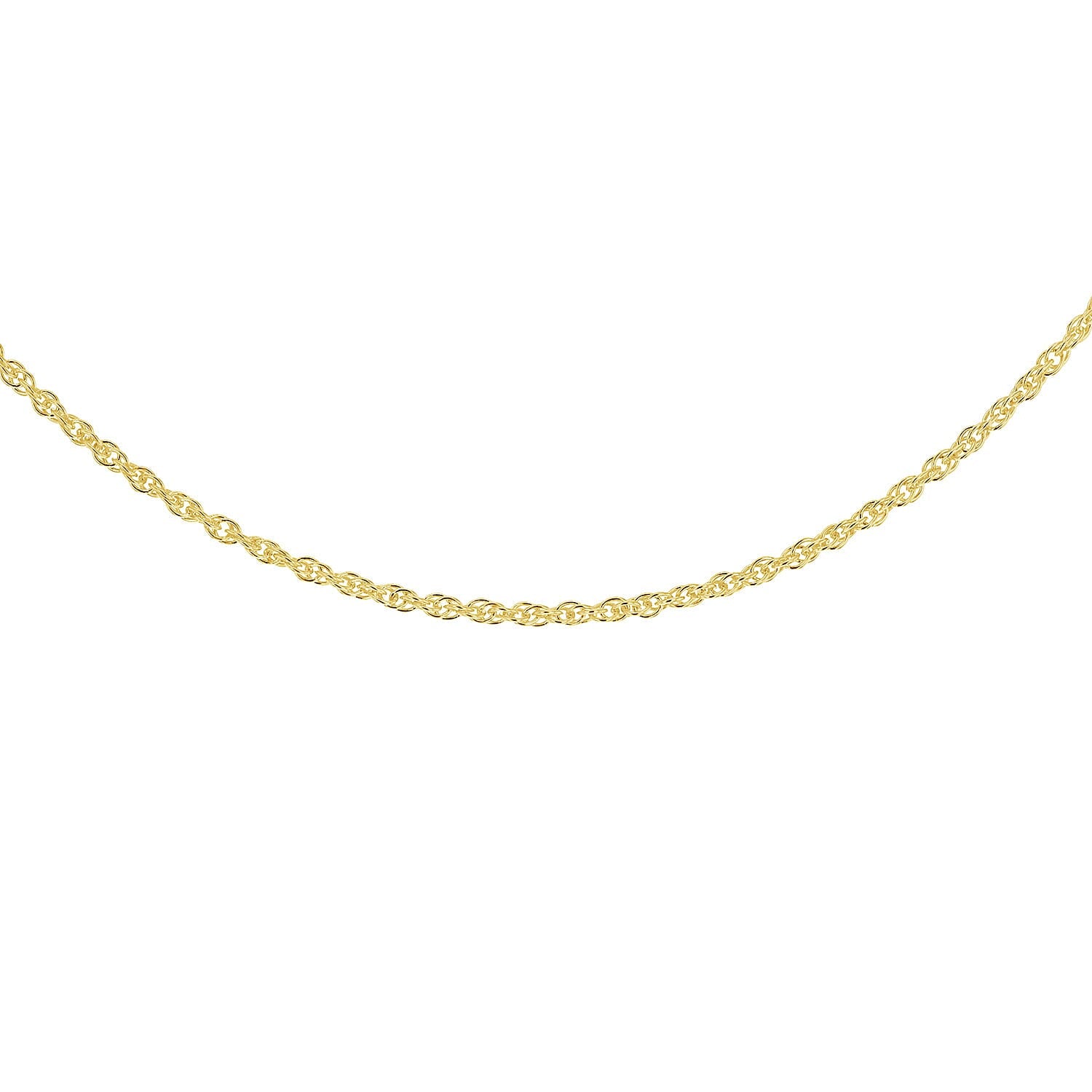 Sterling Silver Yellow Gold Plated 1.8mm 35 Prince of Wales Chain 20 Inch 7620542 1
