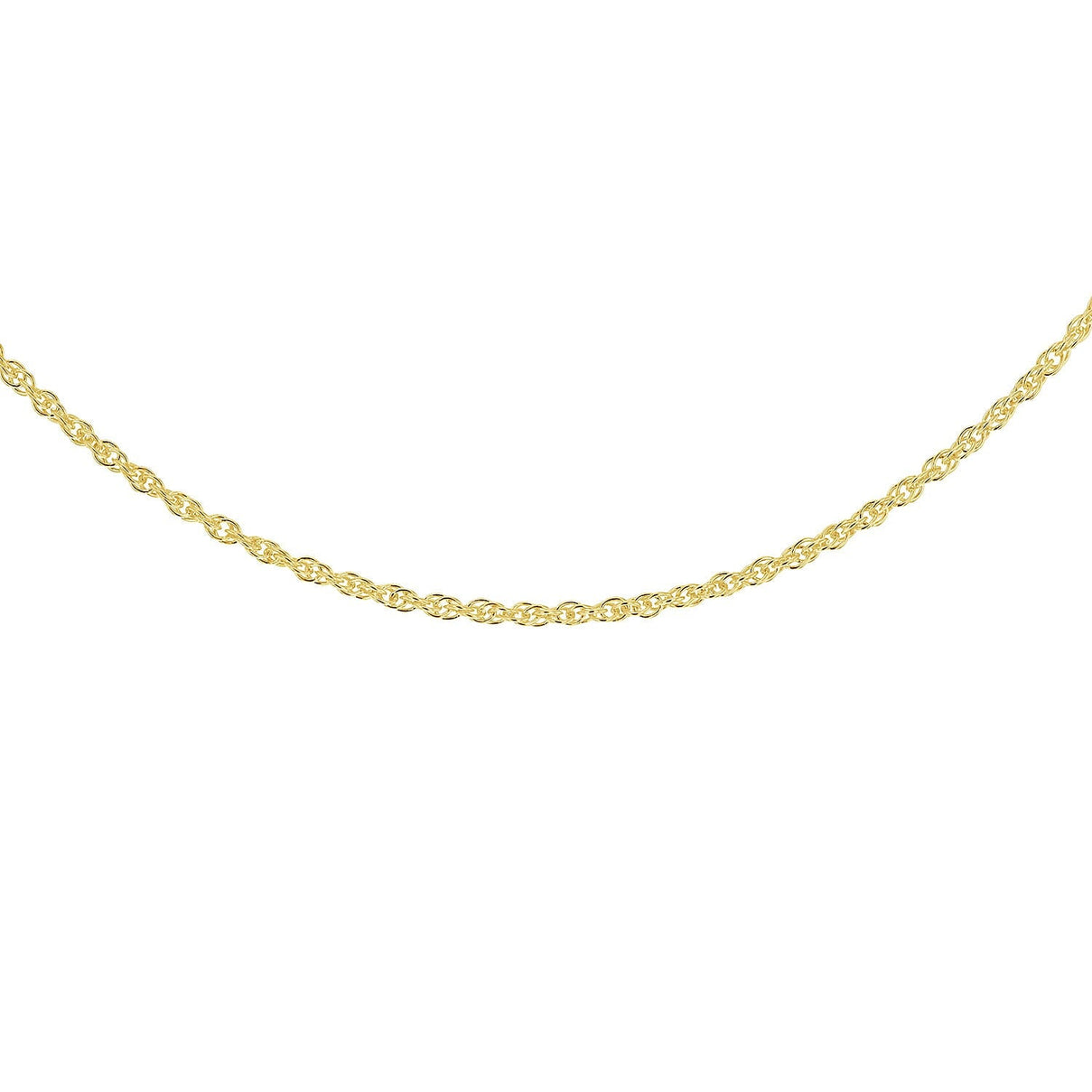 Sterling Silver Yellow Gold Plated 1.8mm Prince of Wales Chain 18 Inch 7620346 3