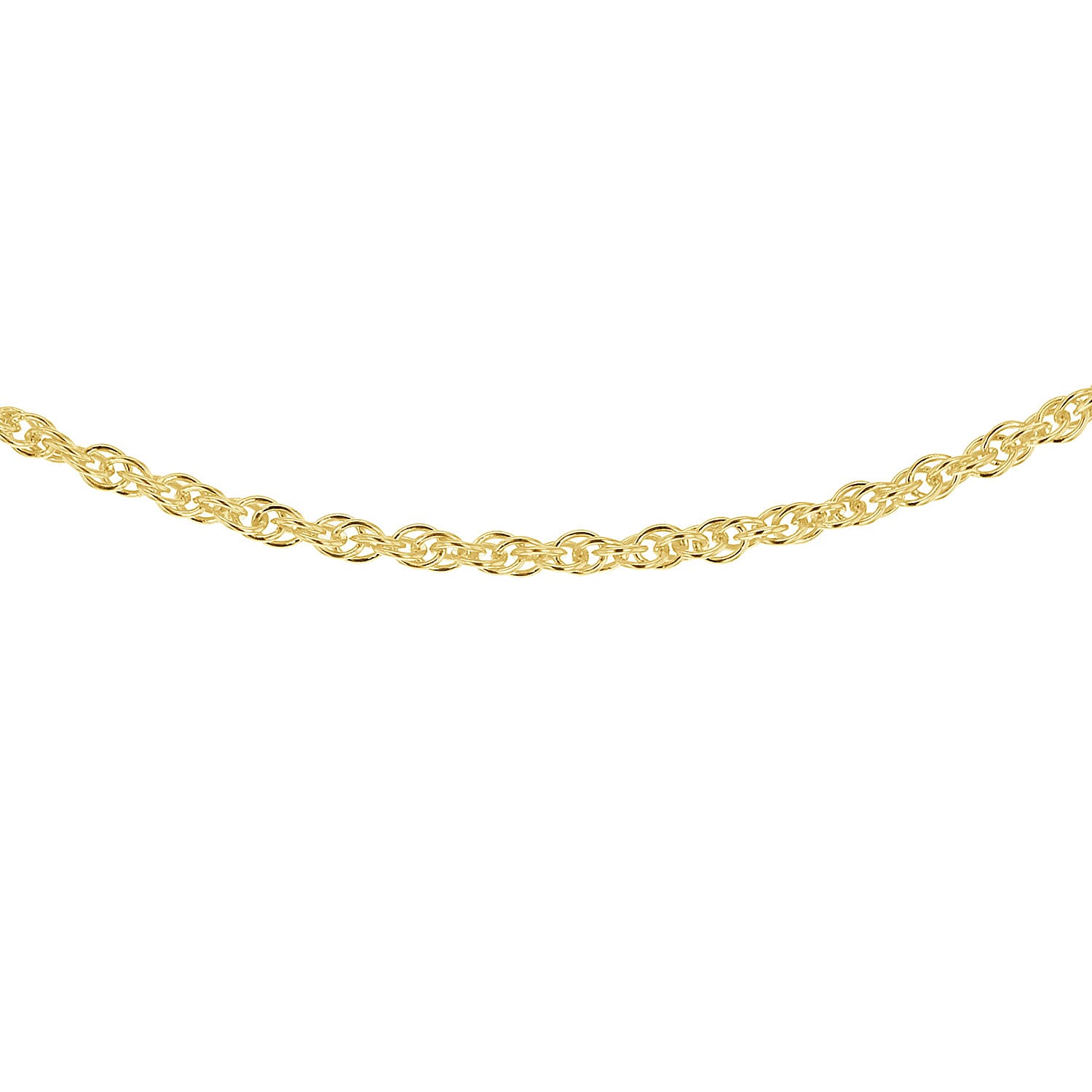 Sterling Silver Yellow Gold Plated 1.8mm Prince of Wales Chain 18 Inch 7620346 6