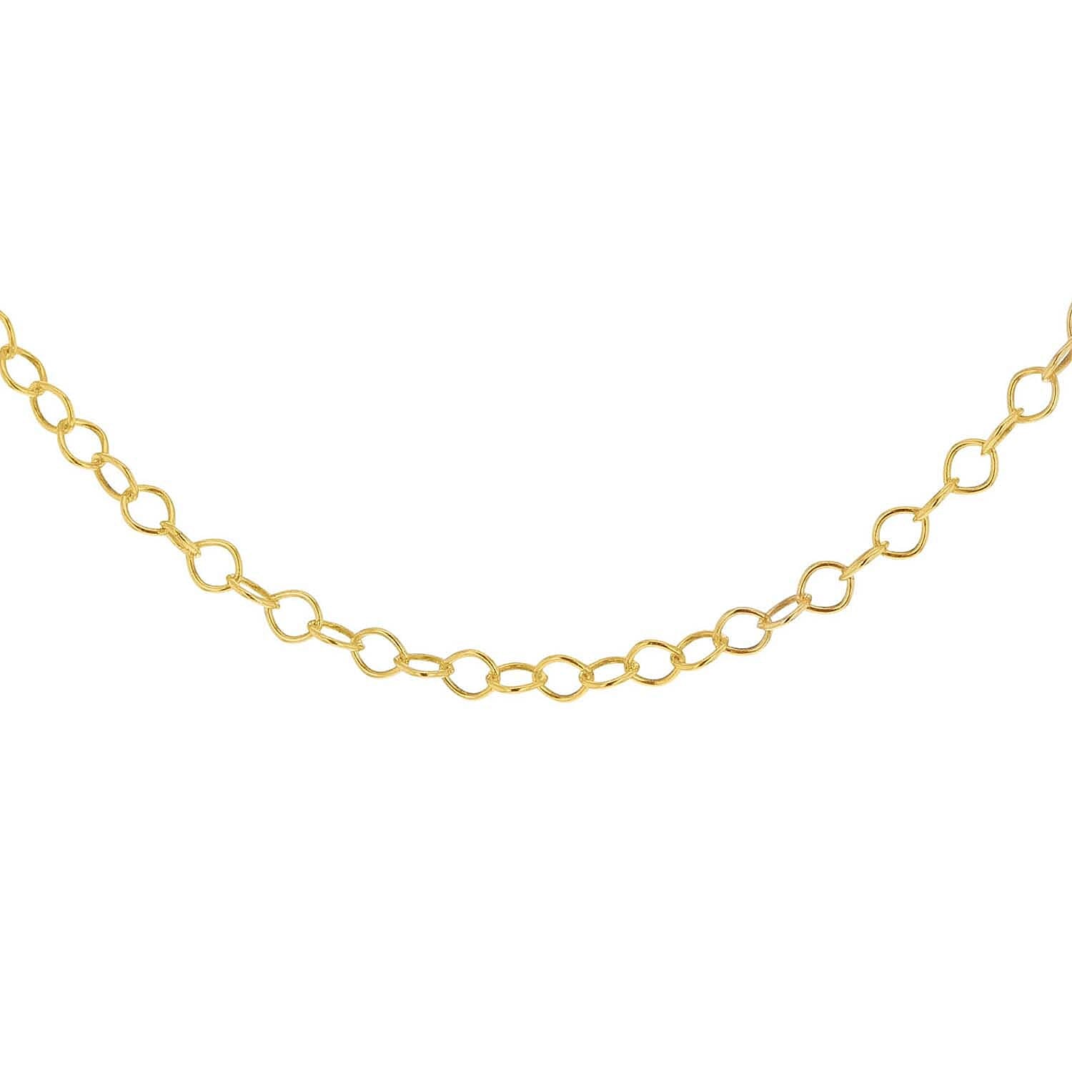 Sterling Silver Yellow Gold Plated 30 Belcher Chain 16 Inch 7611481 6