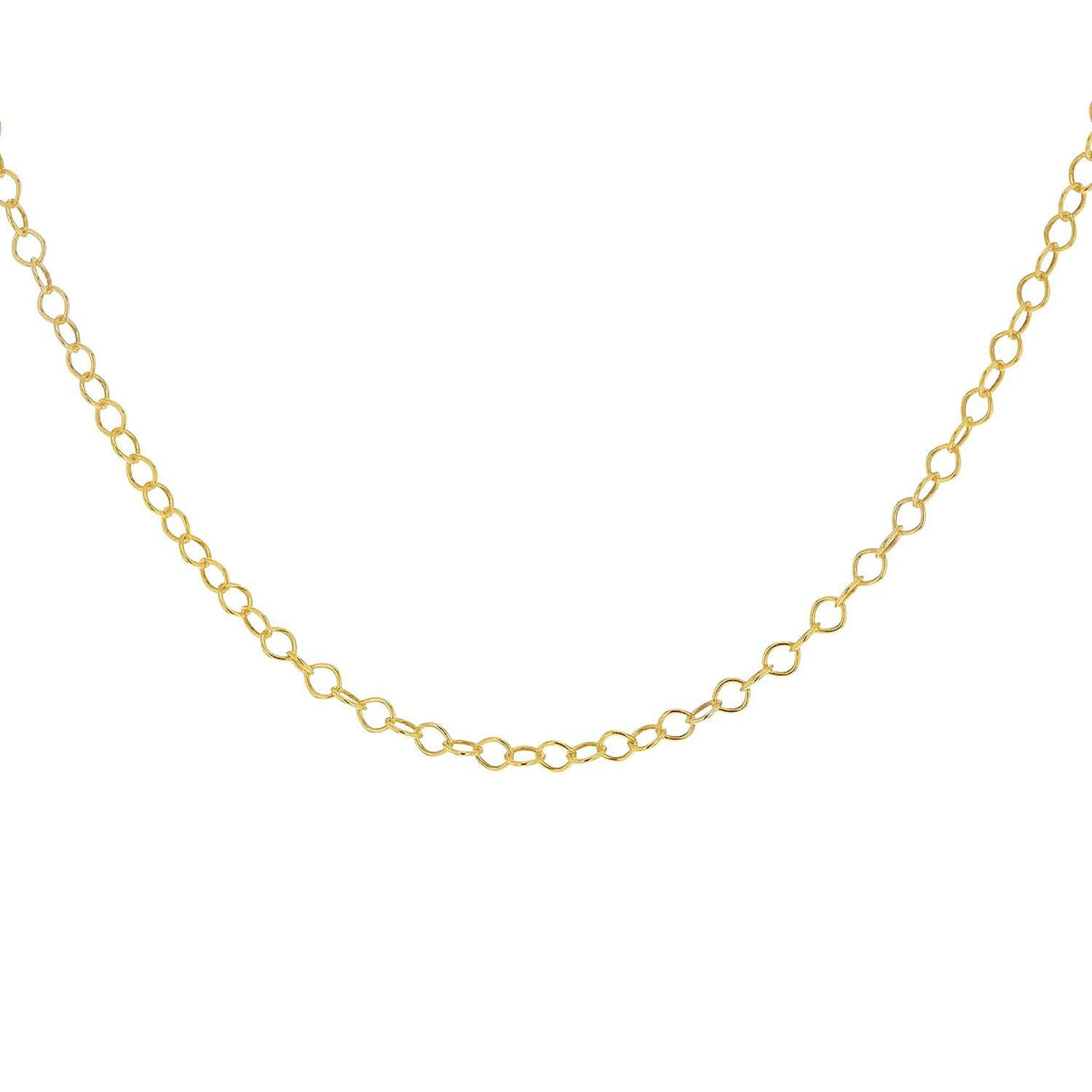Sterling Silver Yellow Gold Plated 30 Belcher Chain 18 Inch 7611485 3