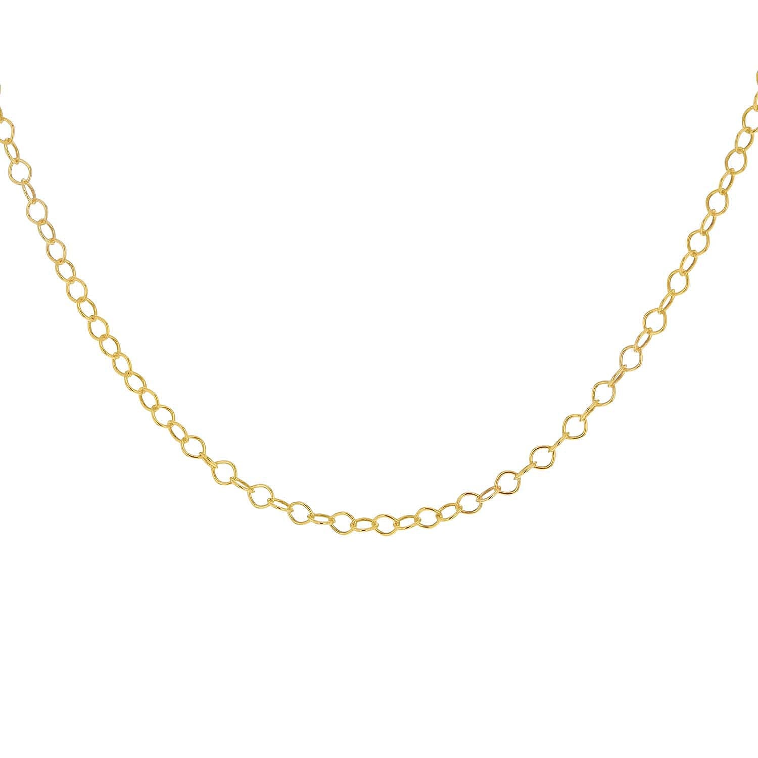 Sterling Silver Yellow Gold Plated 30 Belcher Chain 18 Inch 7611485 3