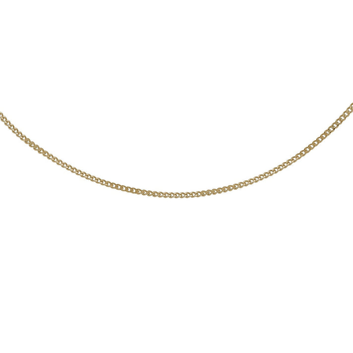 Sterling Silver Yellow Gold Plated Adjustable Heart Slider 35 PG Curb Chain 18 Inch 7620558 2