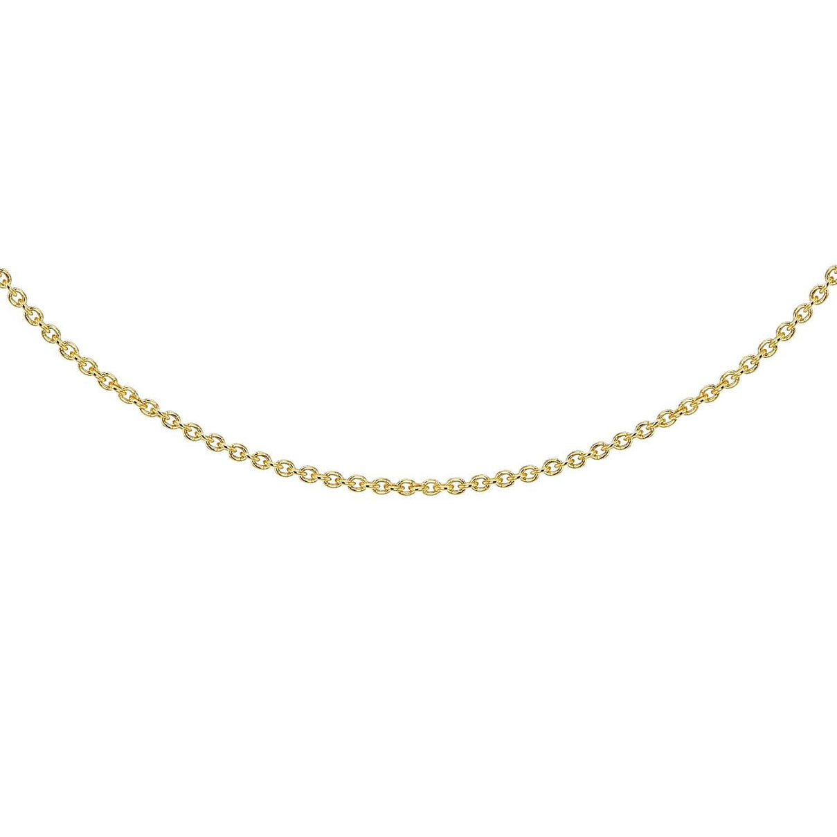 Sterling Silver Yellow Gold Plated Belcher Chain 14 Inch 7611567 2