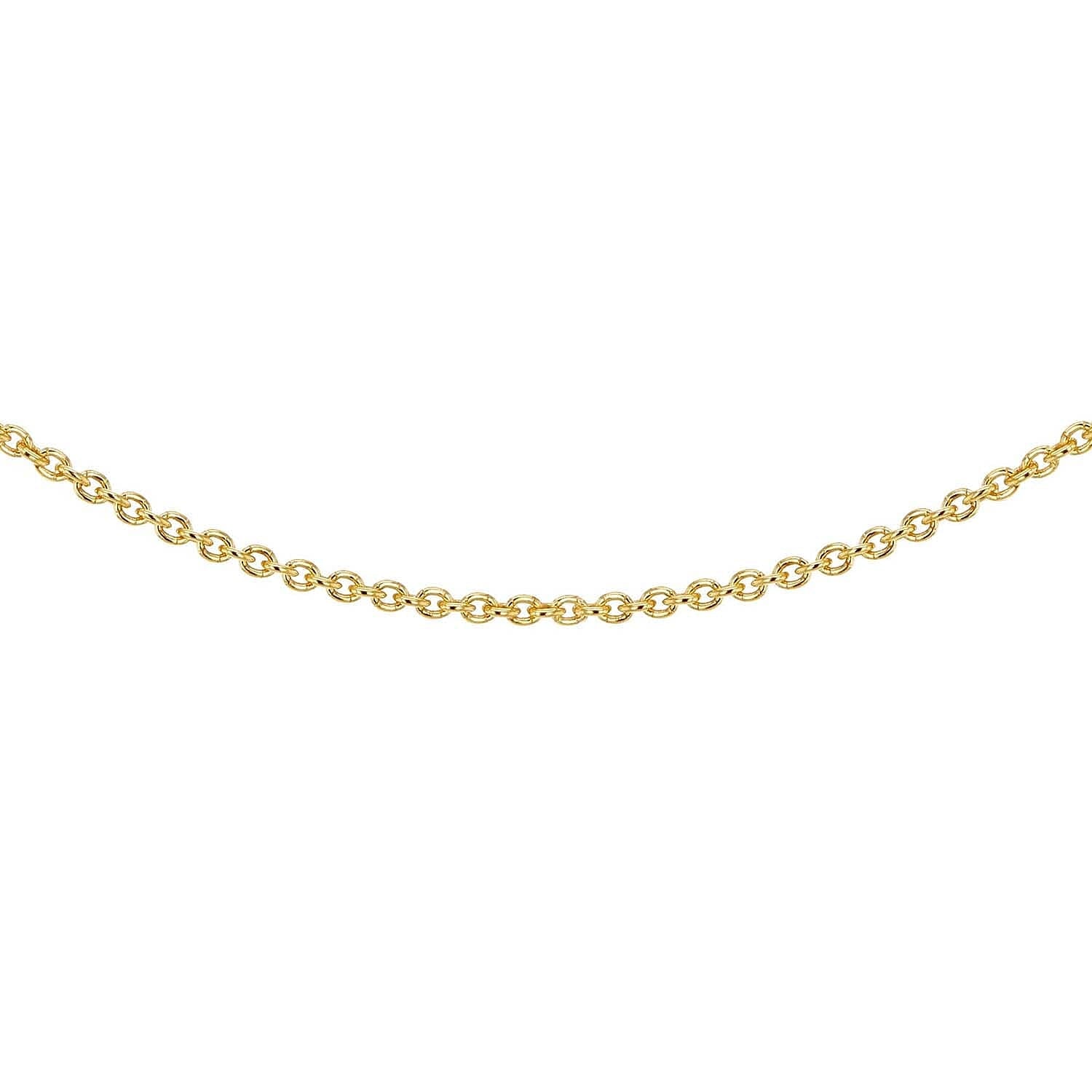 Sterling Silver Yellow Gold Plated Belcher Chain 14 Inch 7611567 5