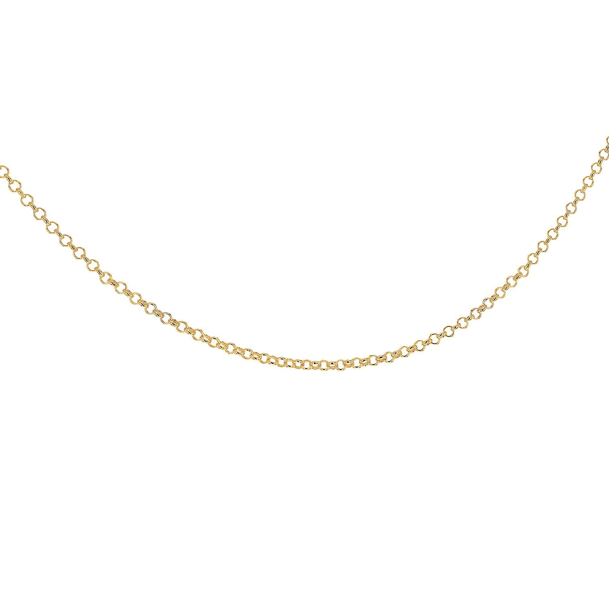 Sterling Silver Yellow Gold Plated Belcher Chain 20 Inch 7611453 3