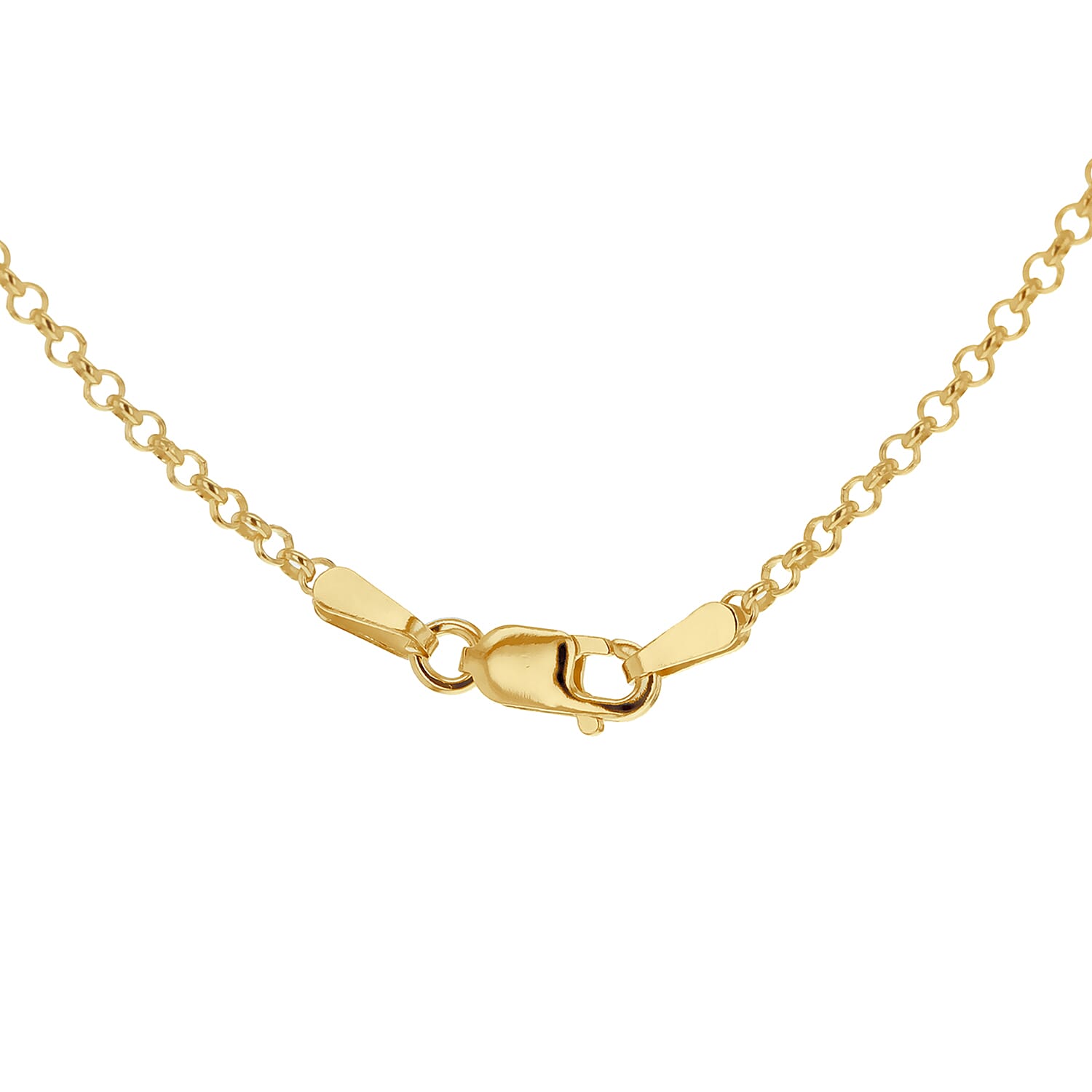 Sterling Silver Yellow Gold Plated Belcher Chain 20 Inch 7611453 7