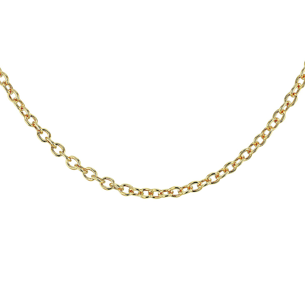 Sterling Silver Yellow Gold Plated Belcher Chain 24 Inch 7617521 6